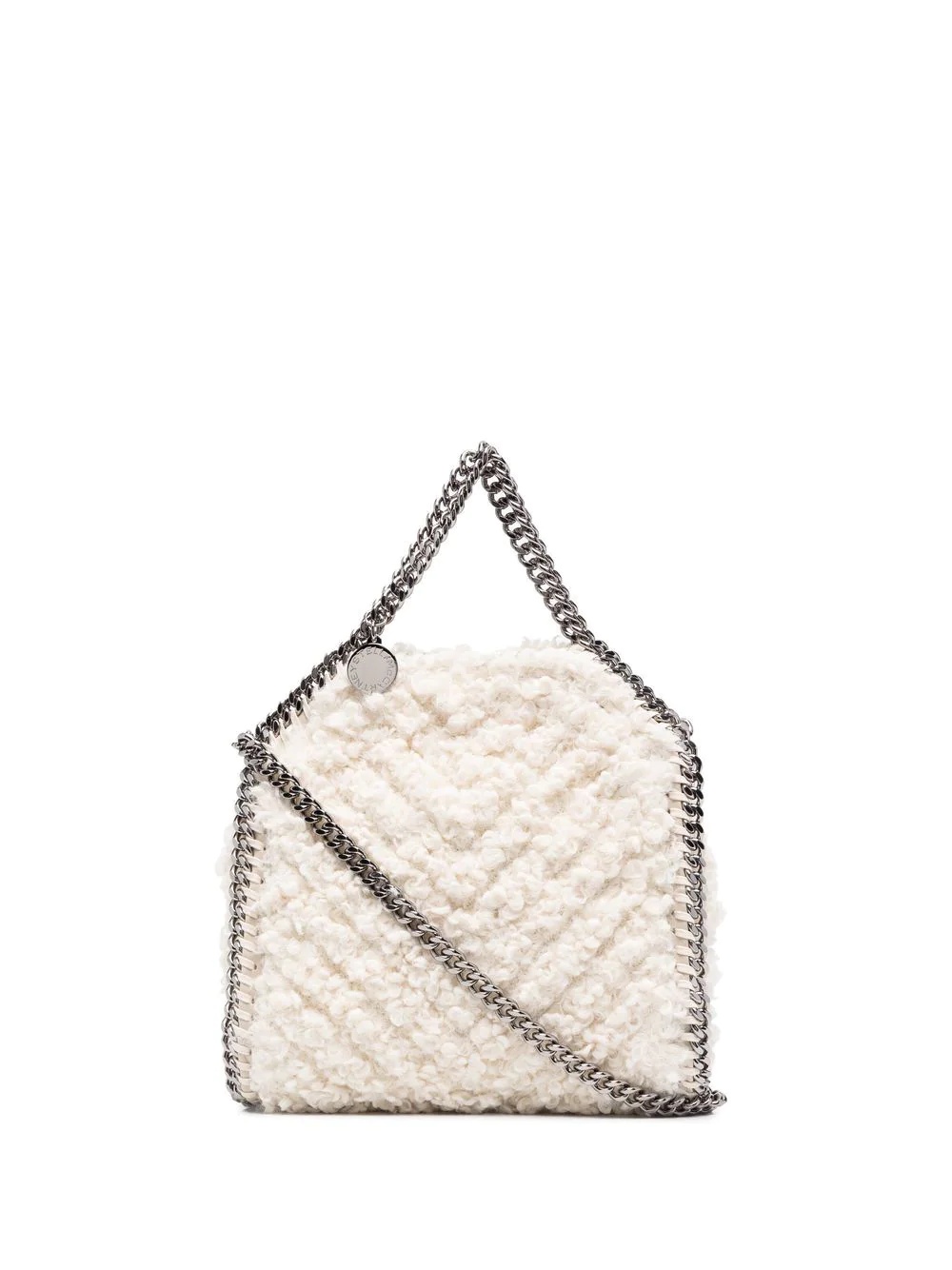 mini Falabella faux-shearling tote bag - 1