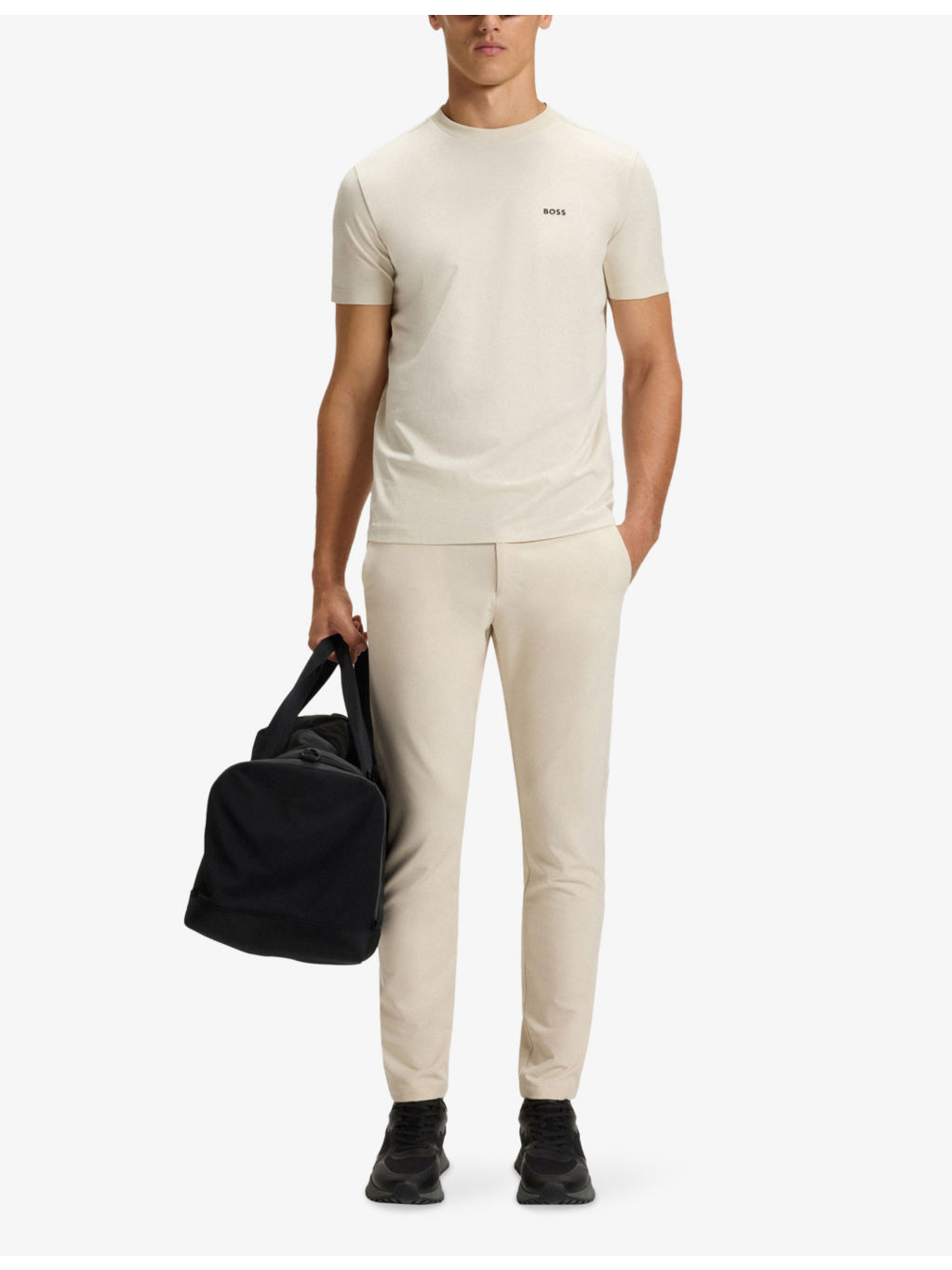Brand-Embossed Short-Sleeved Stretch-Cotton T-Shirt - 2