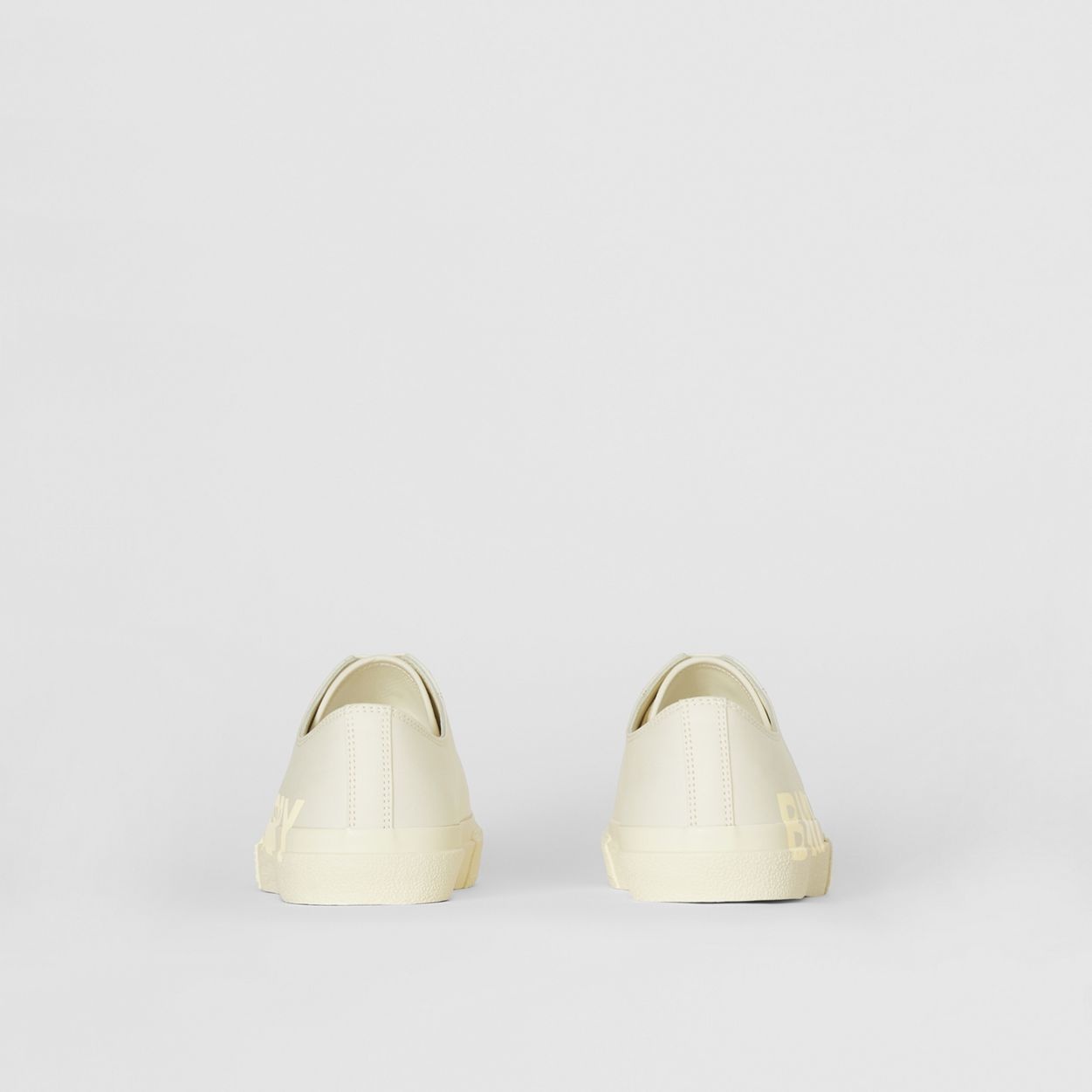 Logo Print Cotton Garbadine Sneakers - 6