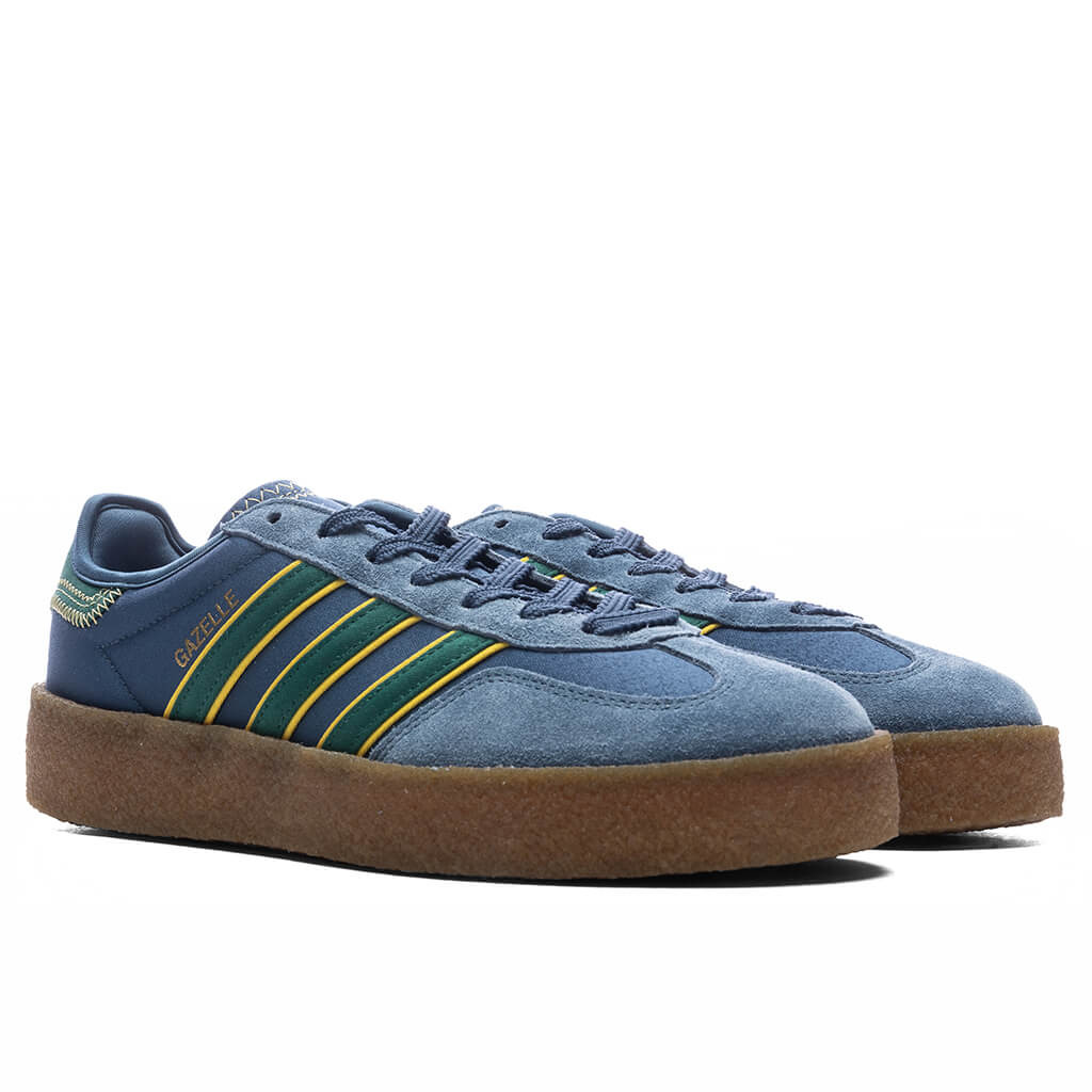 ADIDAS X CLOT GAZELLE BY EDISON CHEN - NIGHT MARINE/COLLEGIATE GREEN/HAZY YELLOW - 2