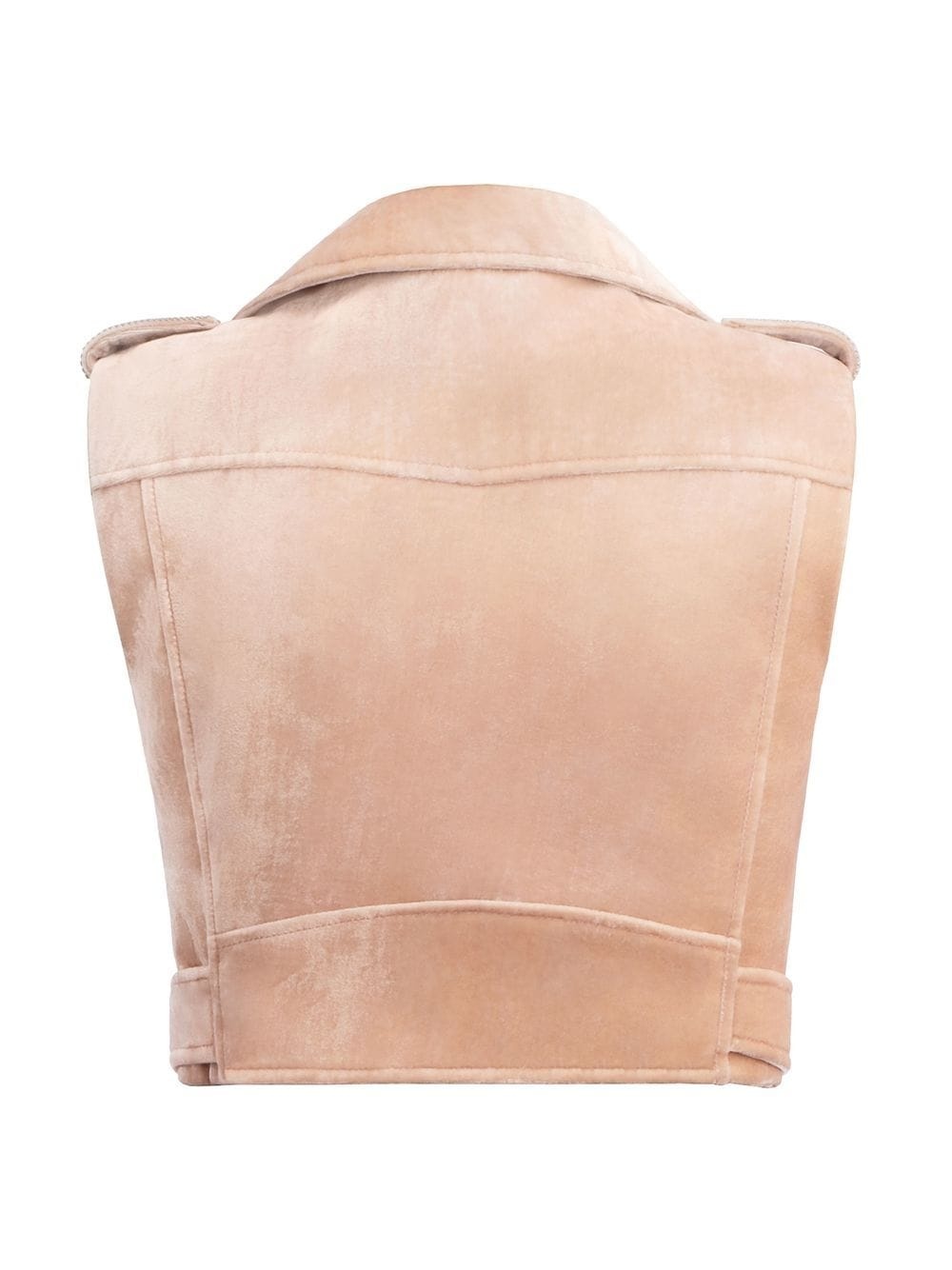 Amelia Crystal cropped biker jacket - 5