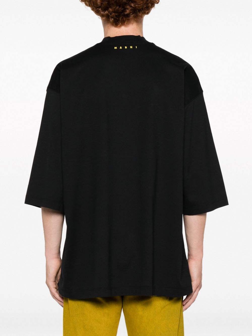 graphic-print 3/4-sleeves T-shirt - 4
