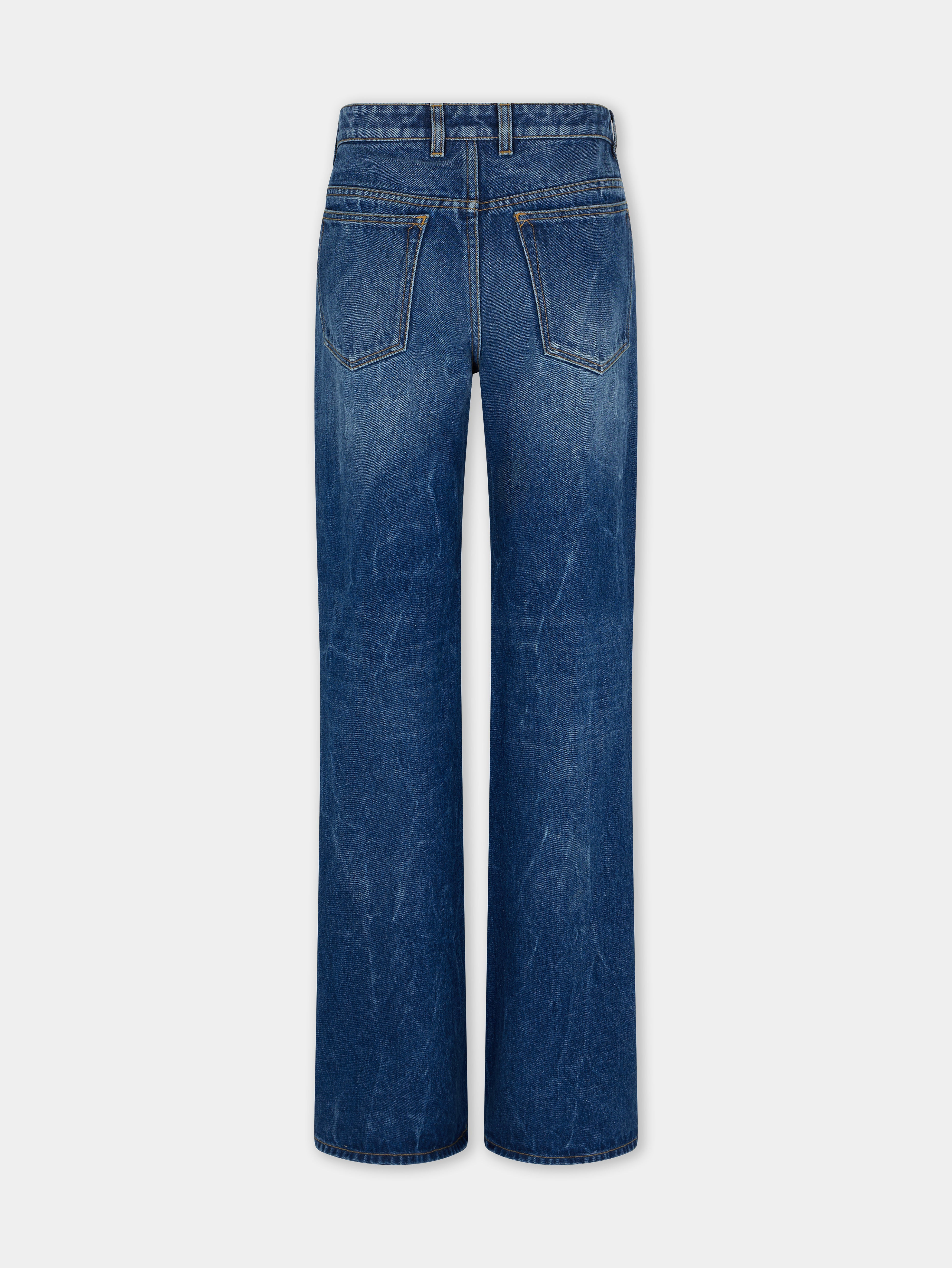 BAGGY JEANS IN DARK WASHED DENIM - 7