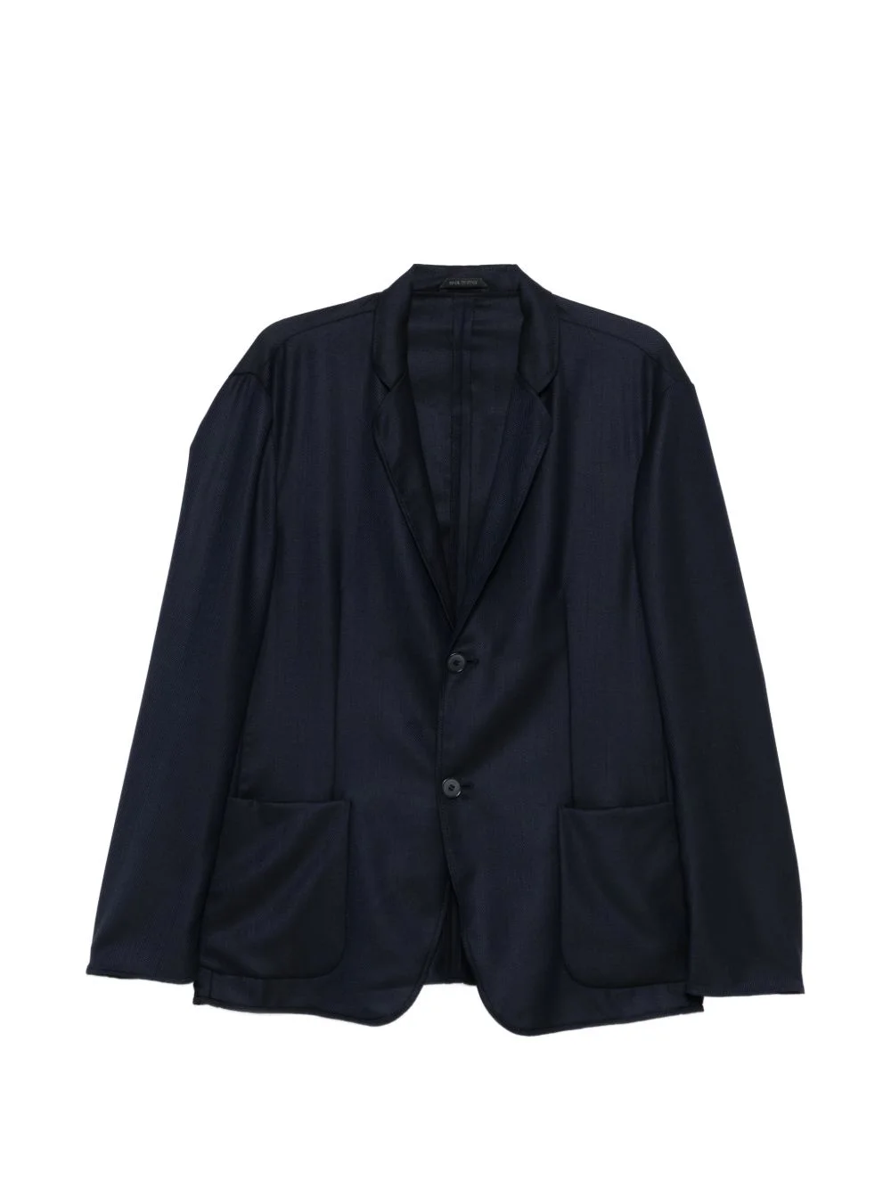 button herringbone blazer - 1