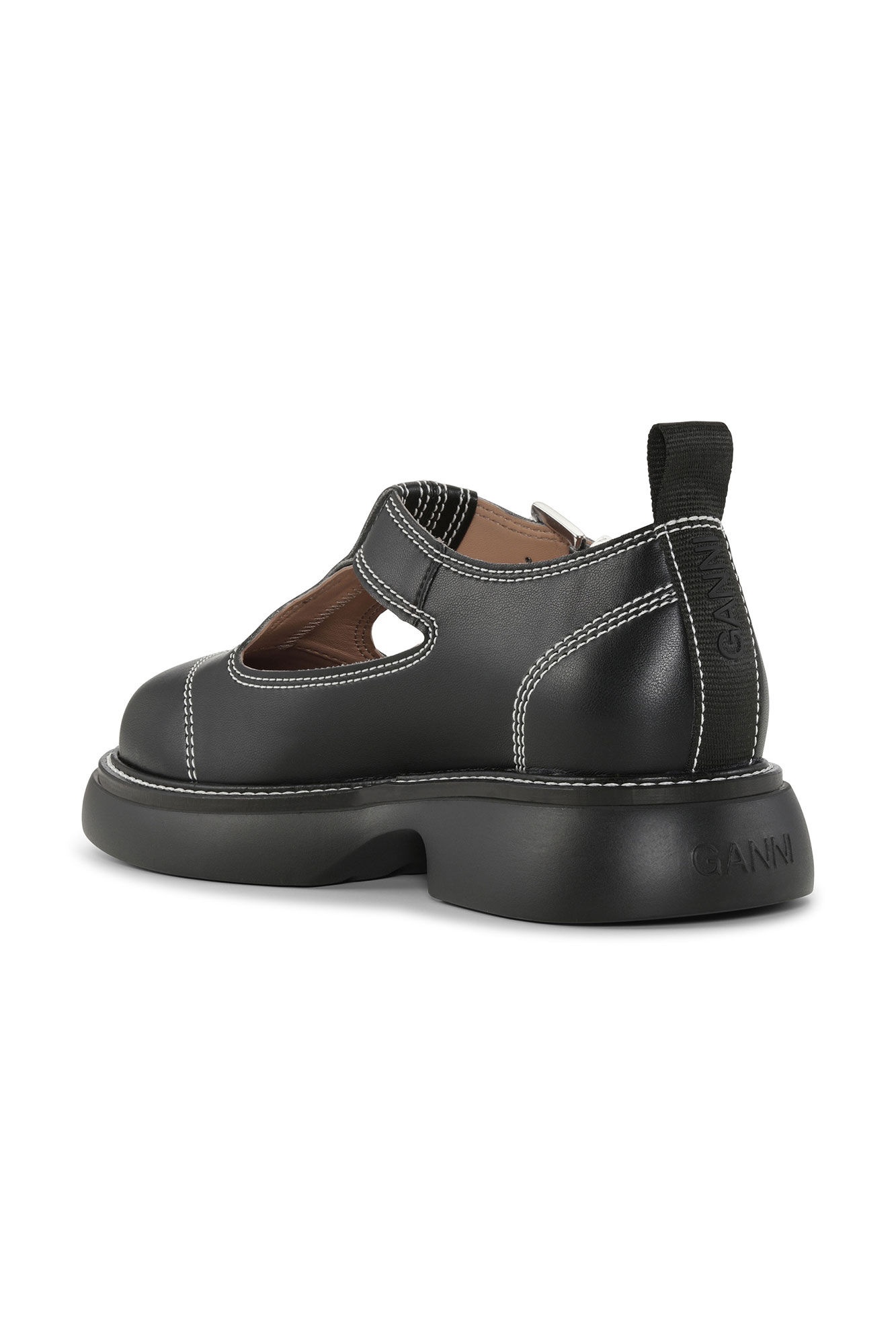 BLACK/WHITE EVERYDAY BUCKLE MARY JANE SHOES - 2