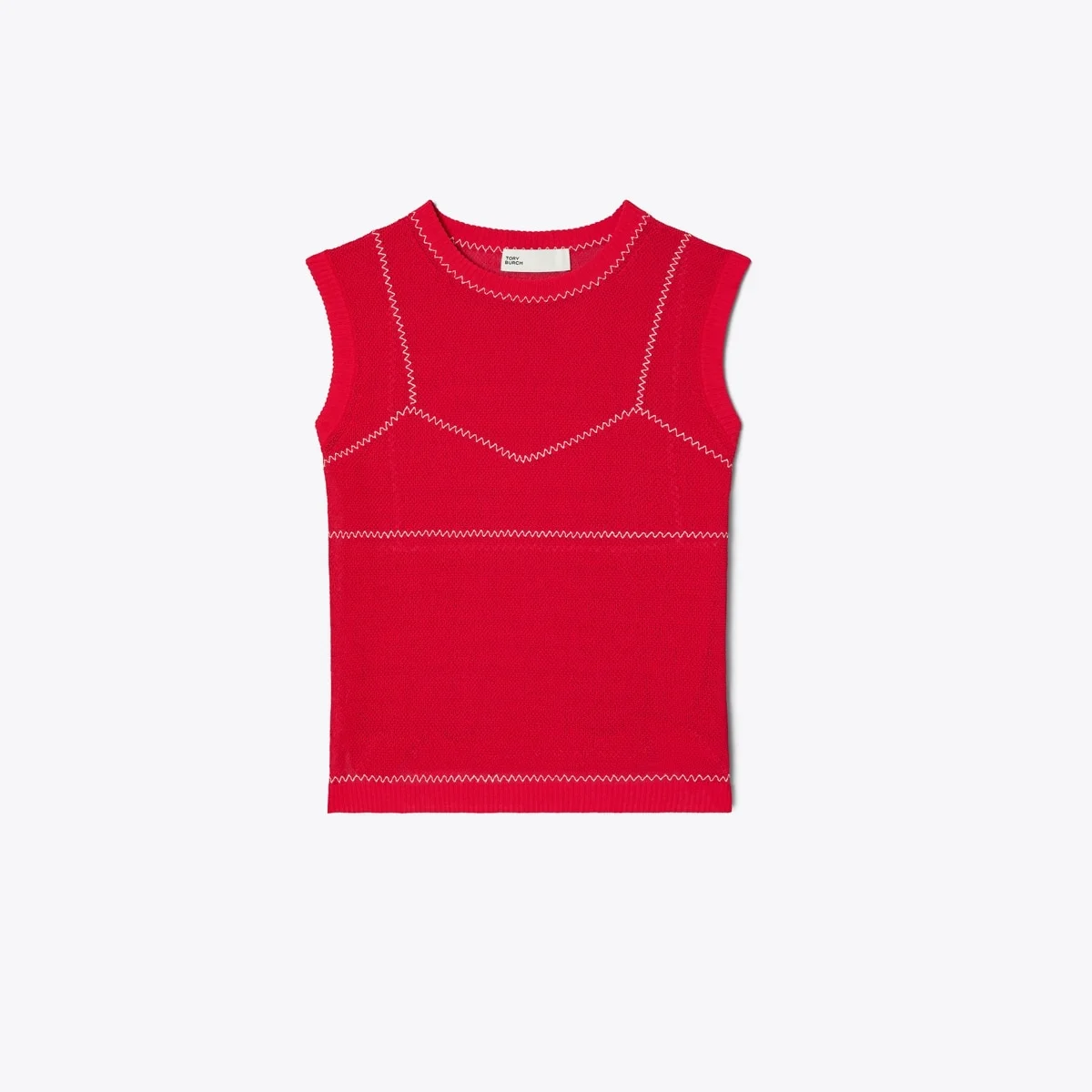 Cotton And Nylon Mesh Top - 1
