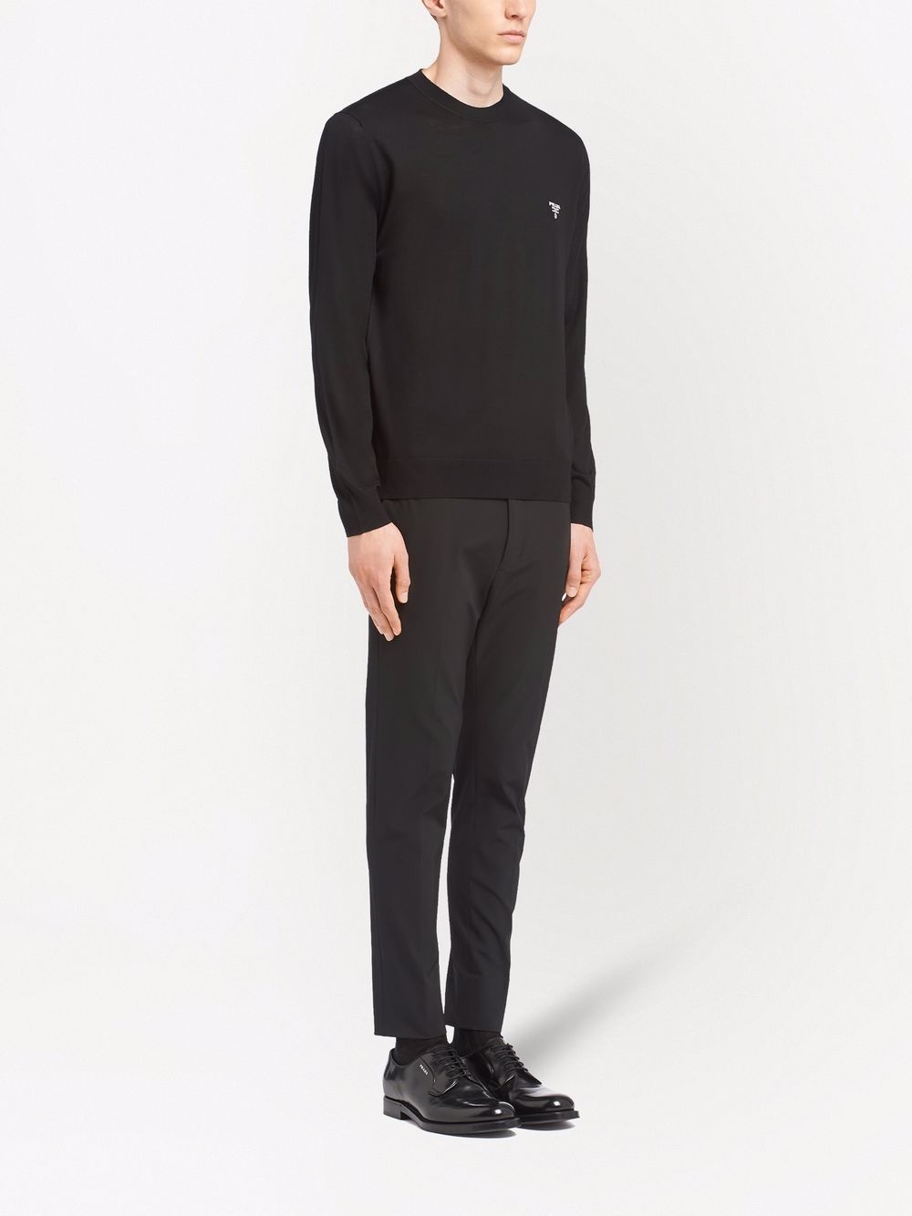 superfine wool long-sleeve jumper - 3