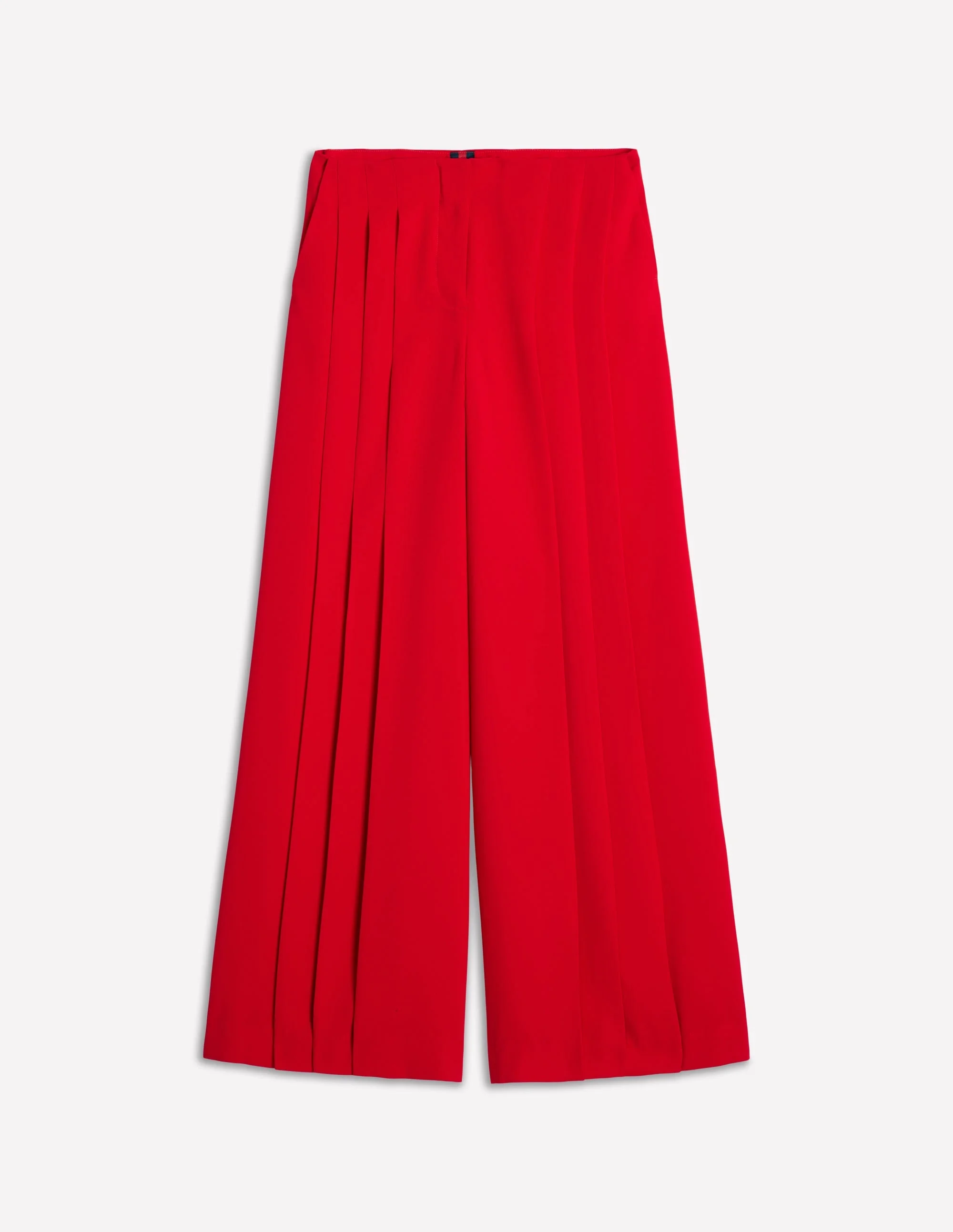 Regent Wide Leg Pants-Poppy Red - 1