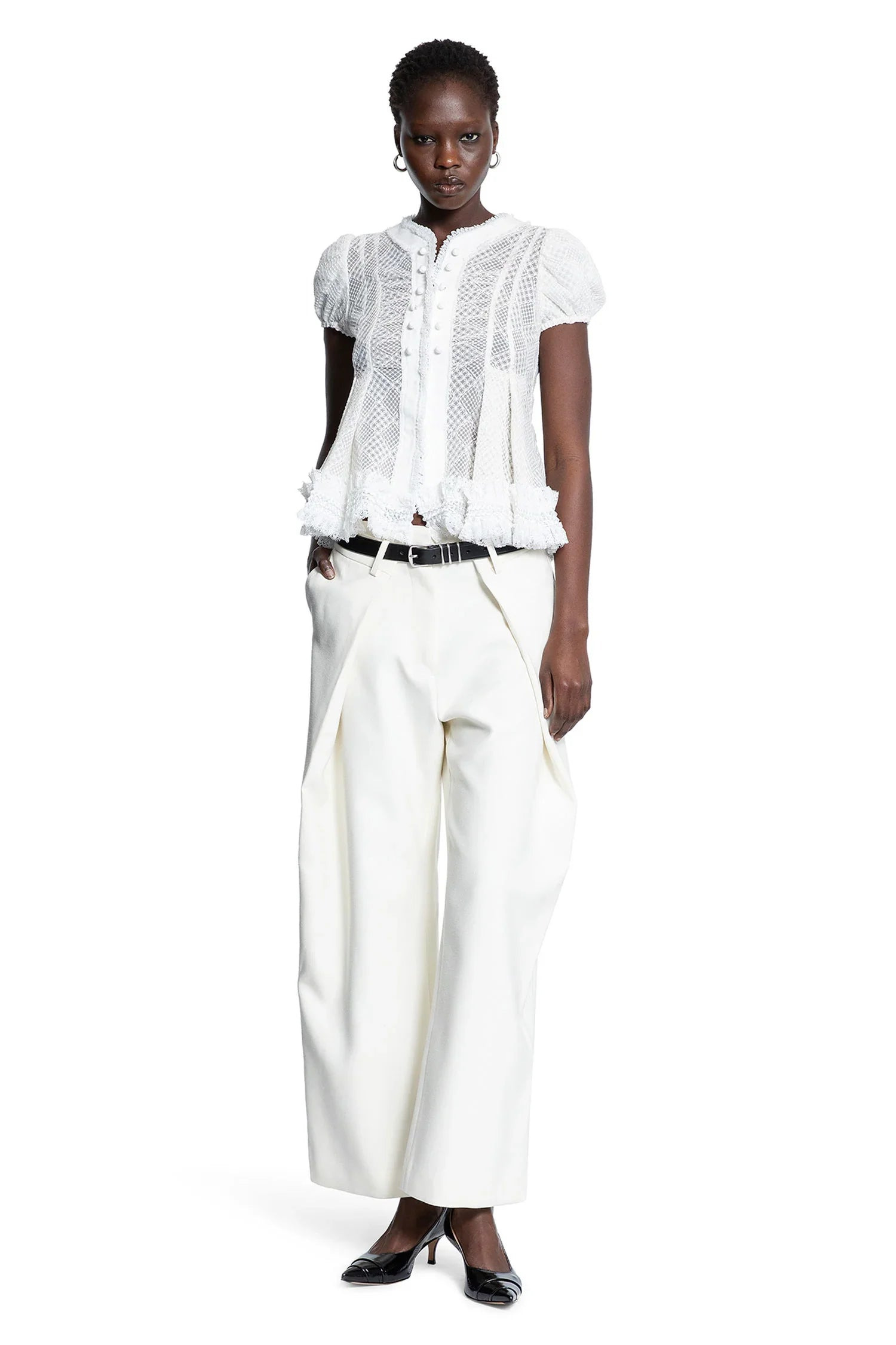 Pleated-Wide-Trousers - 5