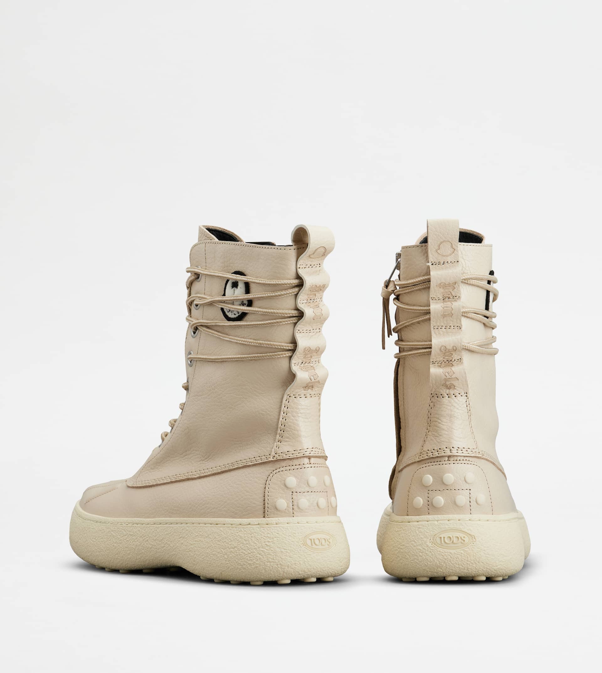 TOD'S W. G. ANKLE BOOTS TOD'S X 8 MONCLER PALM ANGELS IN LEATHER - WHITE - 2