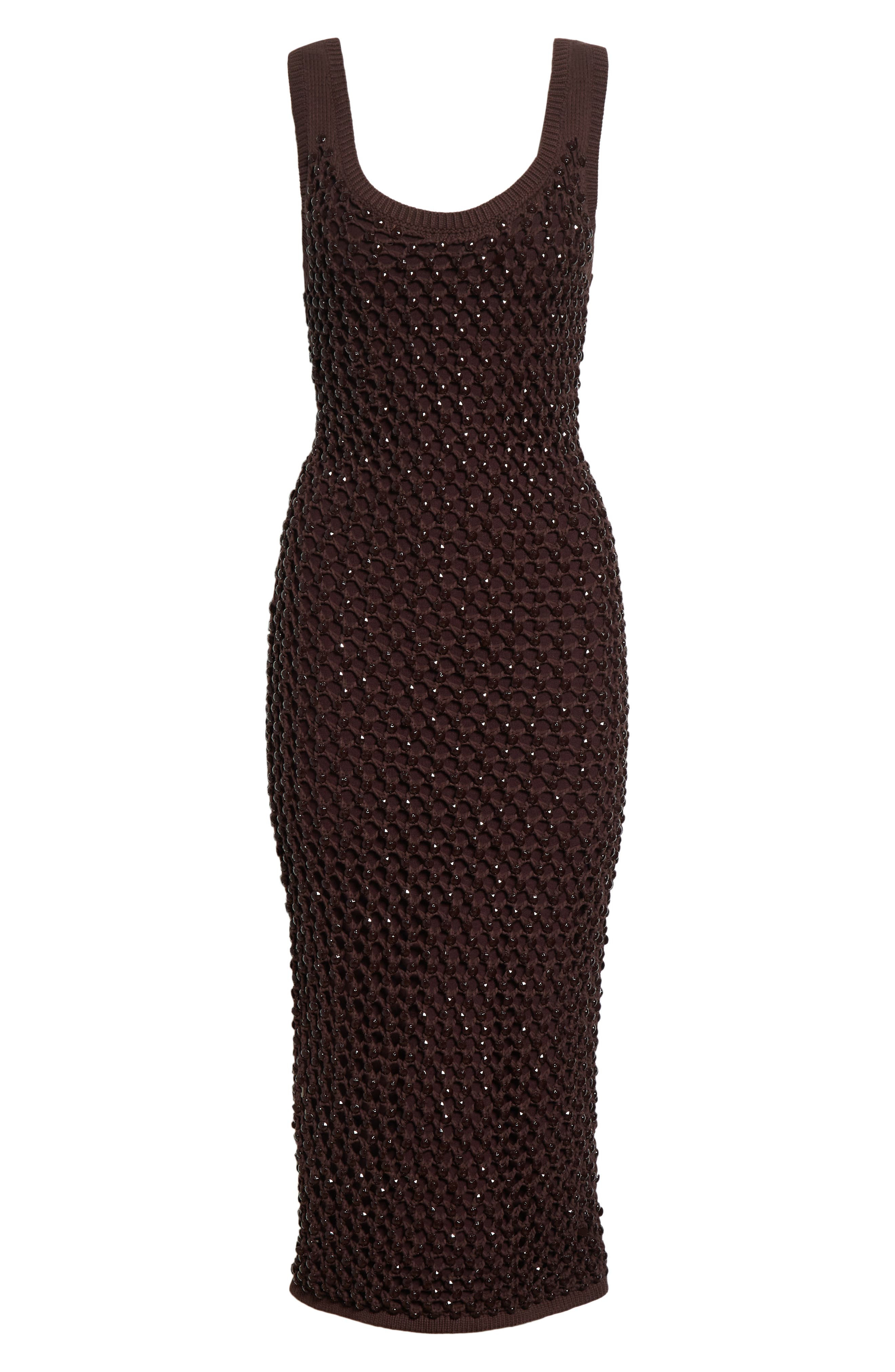 Diotima Emin Crystal Mesh Tank Dress in Nightshade at Nordstrom - 5