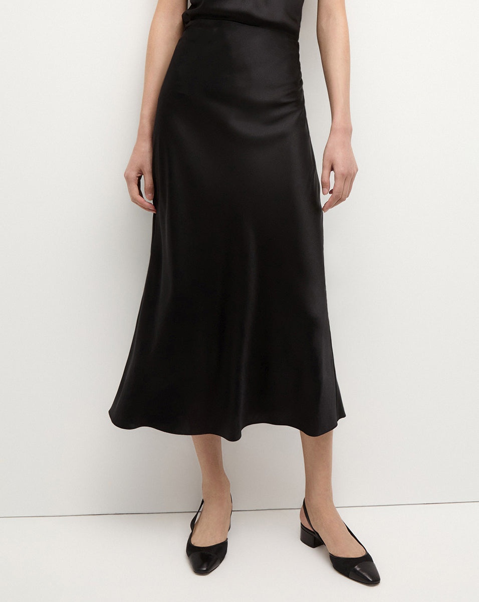 CLOVER STRETCH SILK SKIRT - 3