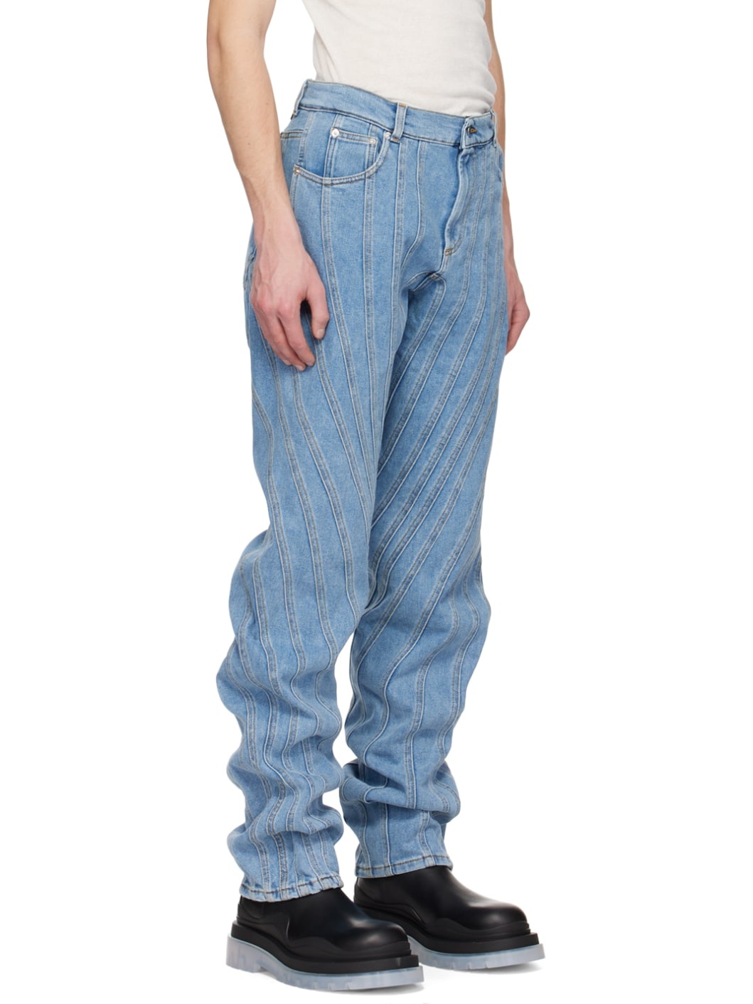 Blue Spiral Jeans - 2