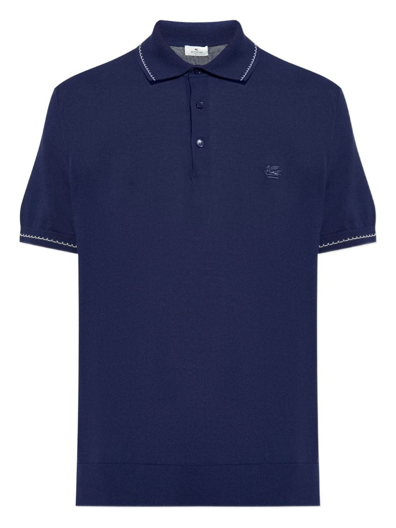 polo shirt with contrast collar 1