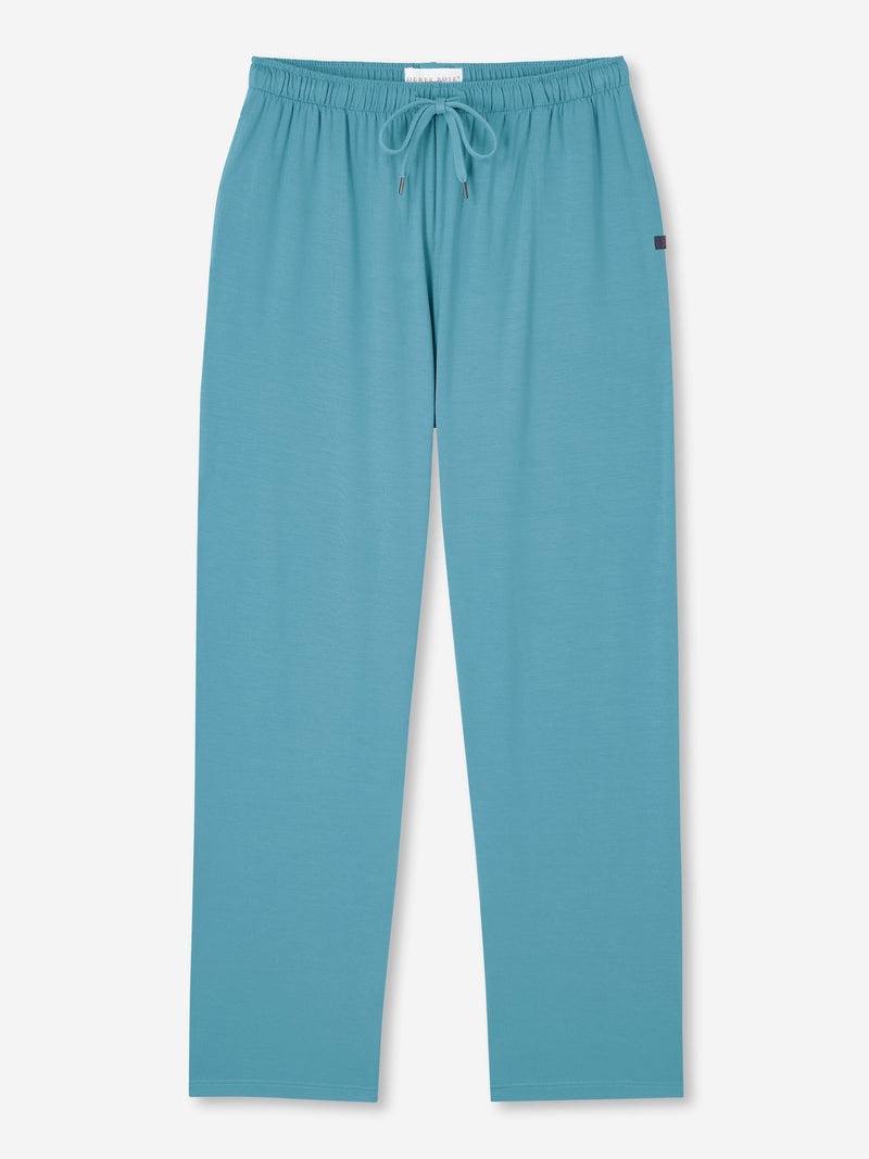 Men's Lounge Trousers Basel Micro Modal Stretch Harbour Blue - 1
