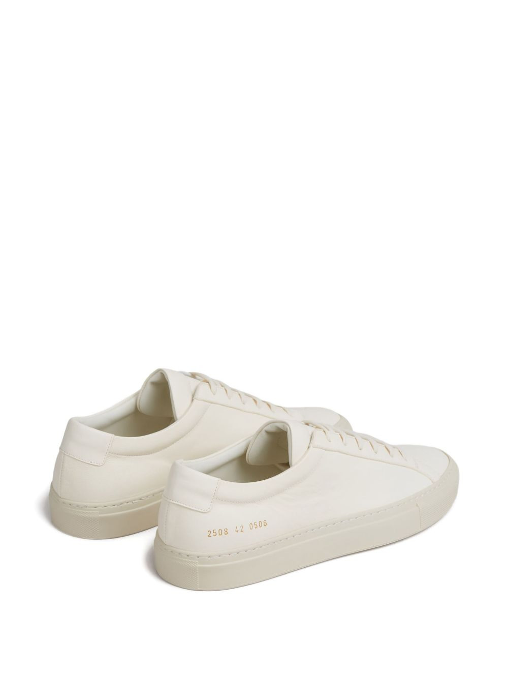 leather upper sneakers - 5