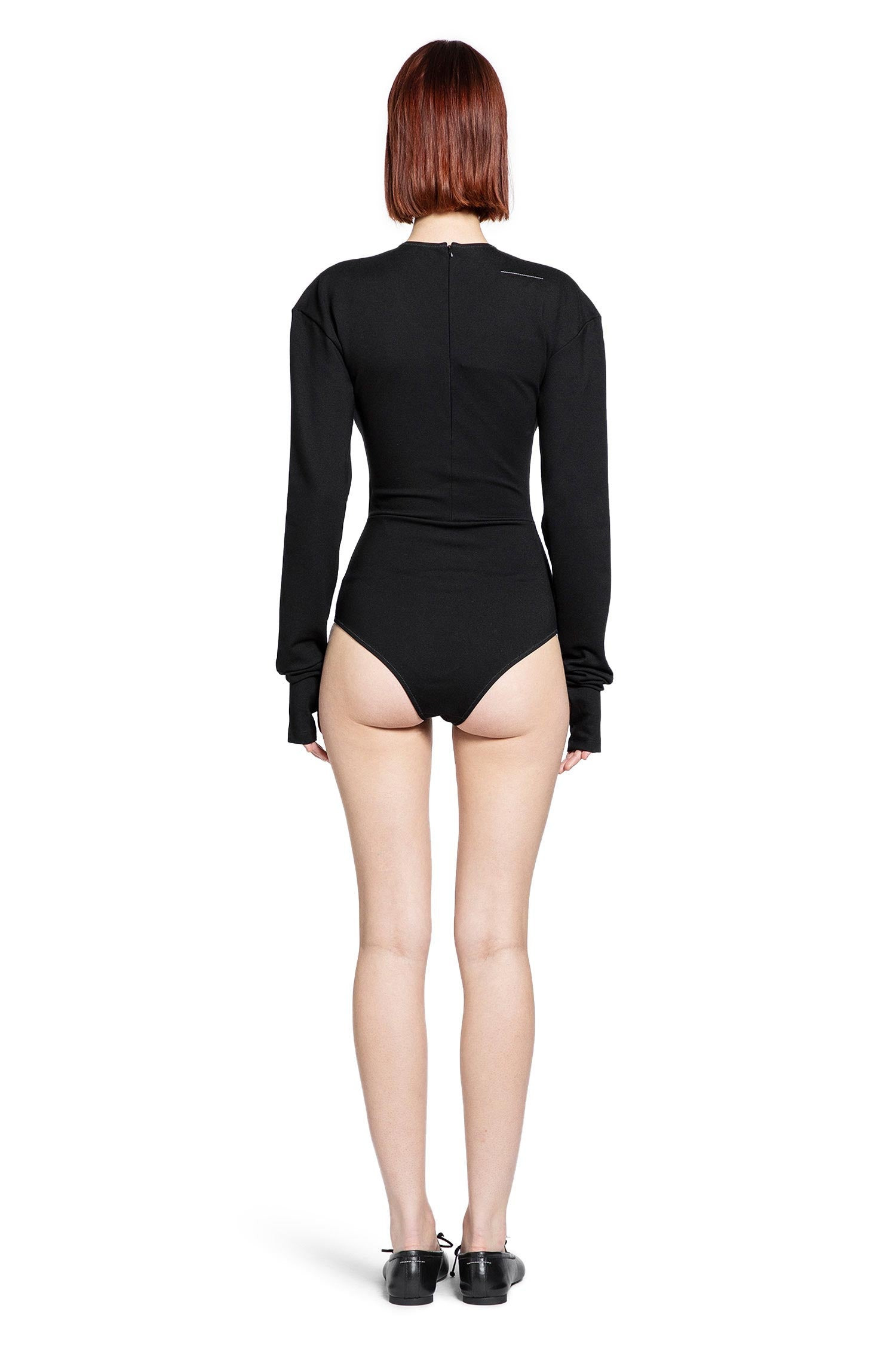 Long Sleeve Bodysuit With Hand Gaiters - 3