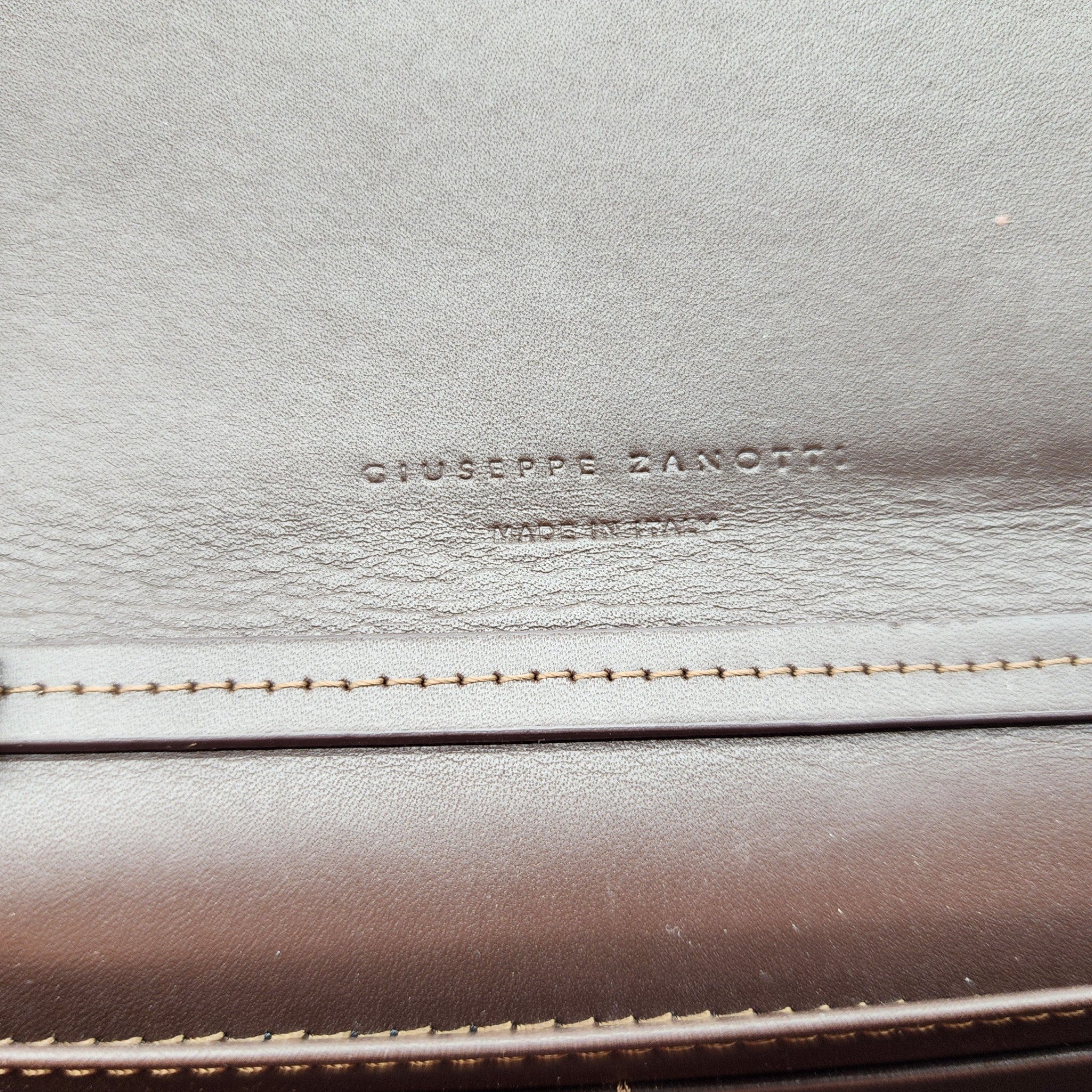 Giuseppe Zanotti Emilee Clutch Shoulder Bag - Croc Print Leather - Brown - 7