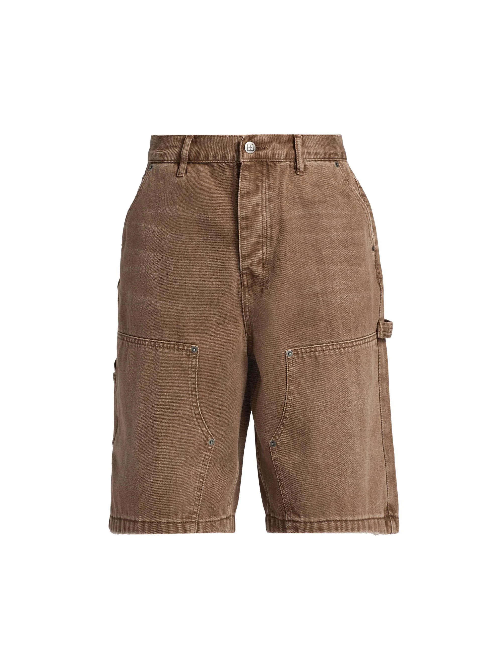 Men's Men's Maxx Operator Wide-Leg Carpenter Jean Shorts - Brown - 1