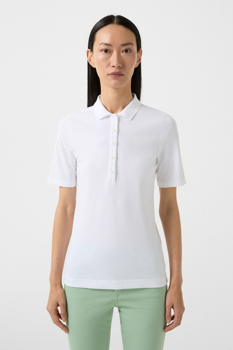 Malika polo shirt in White 2