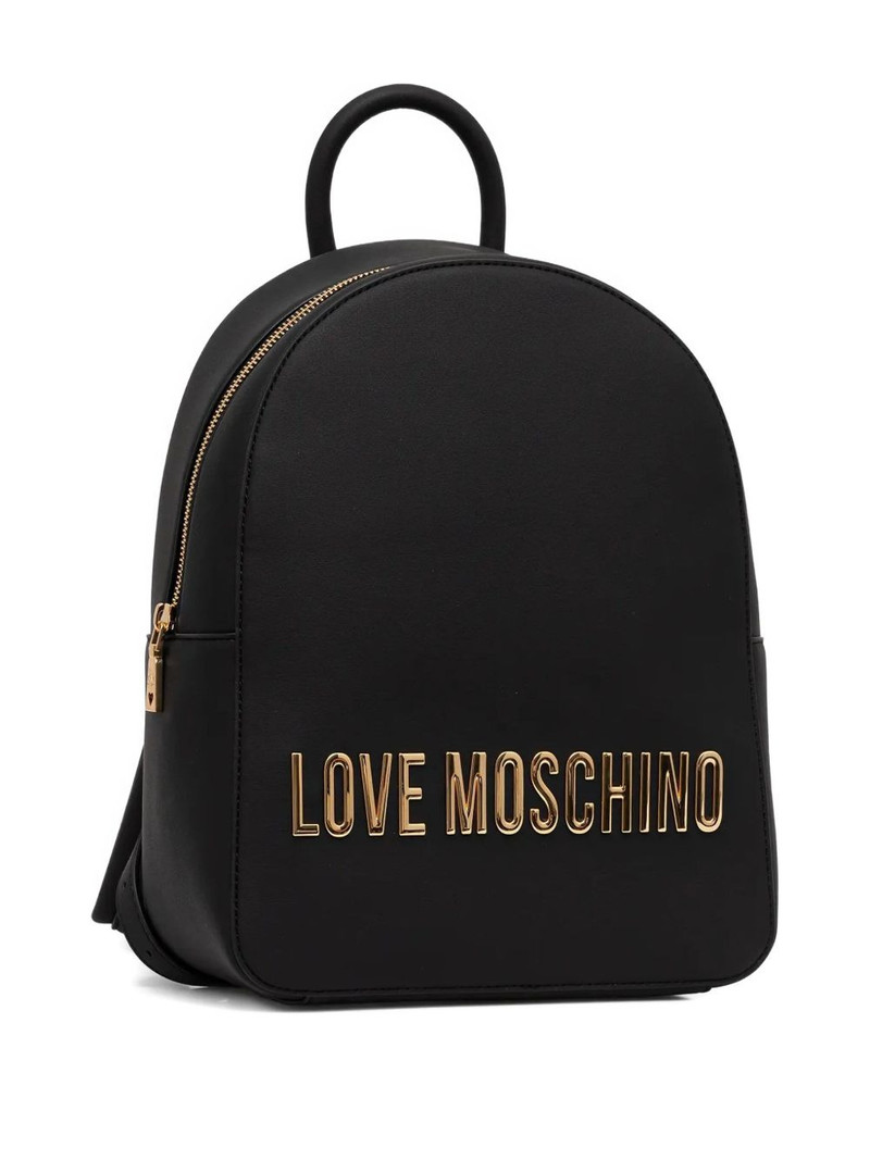 Moschino logo-lettering backpack outlook