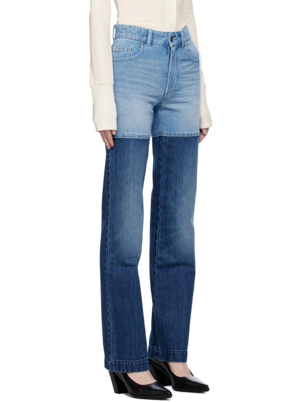 Blue Combo Jeans - 2