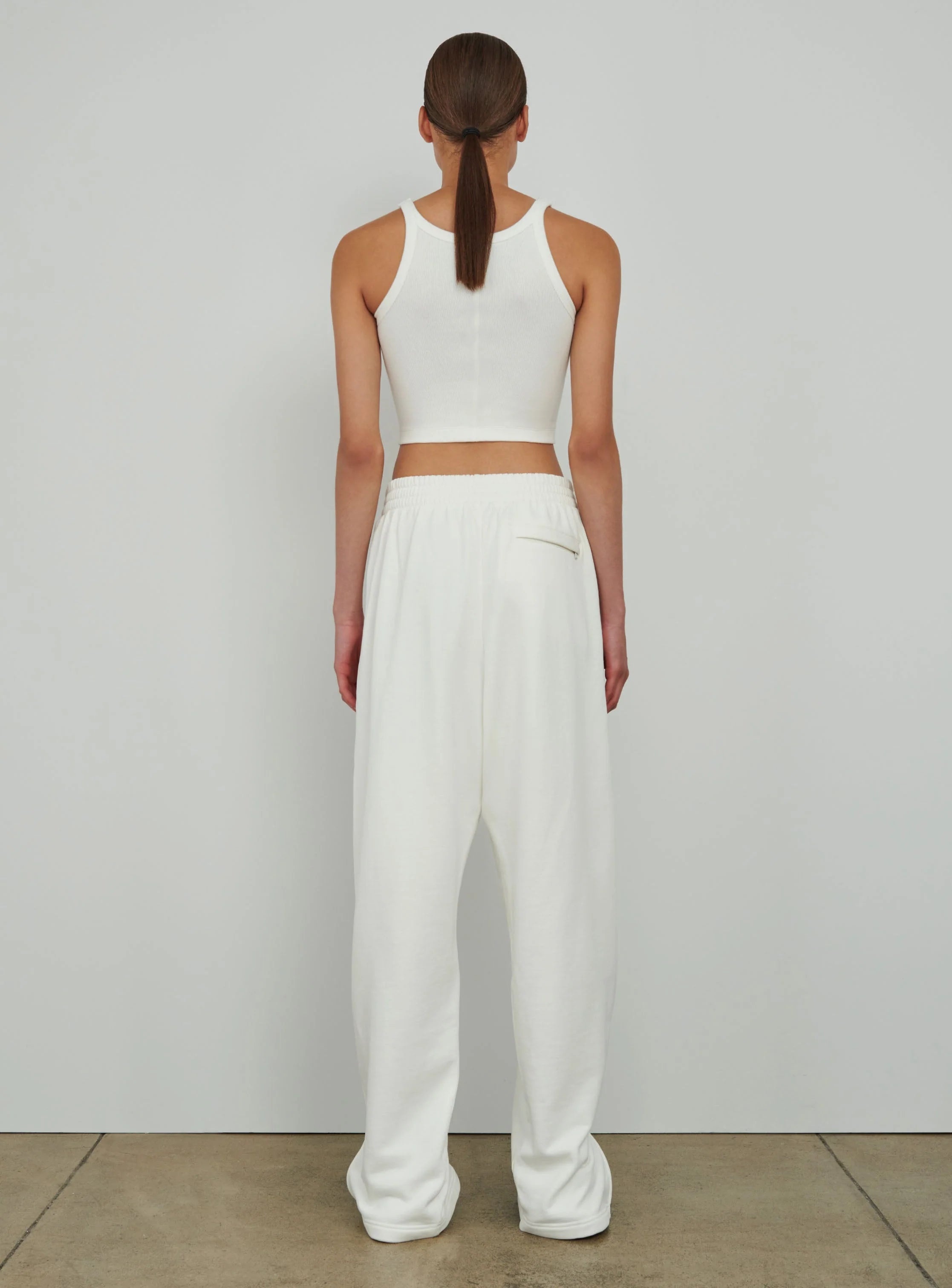 HB Ribbed Tank White - 5