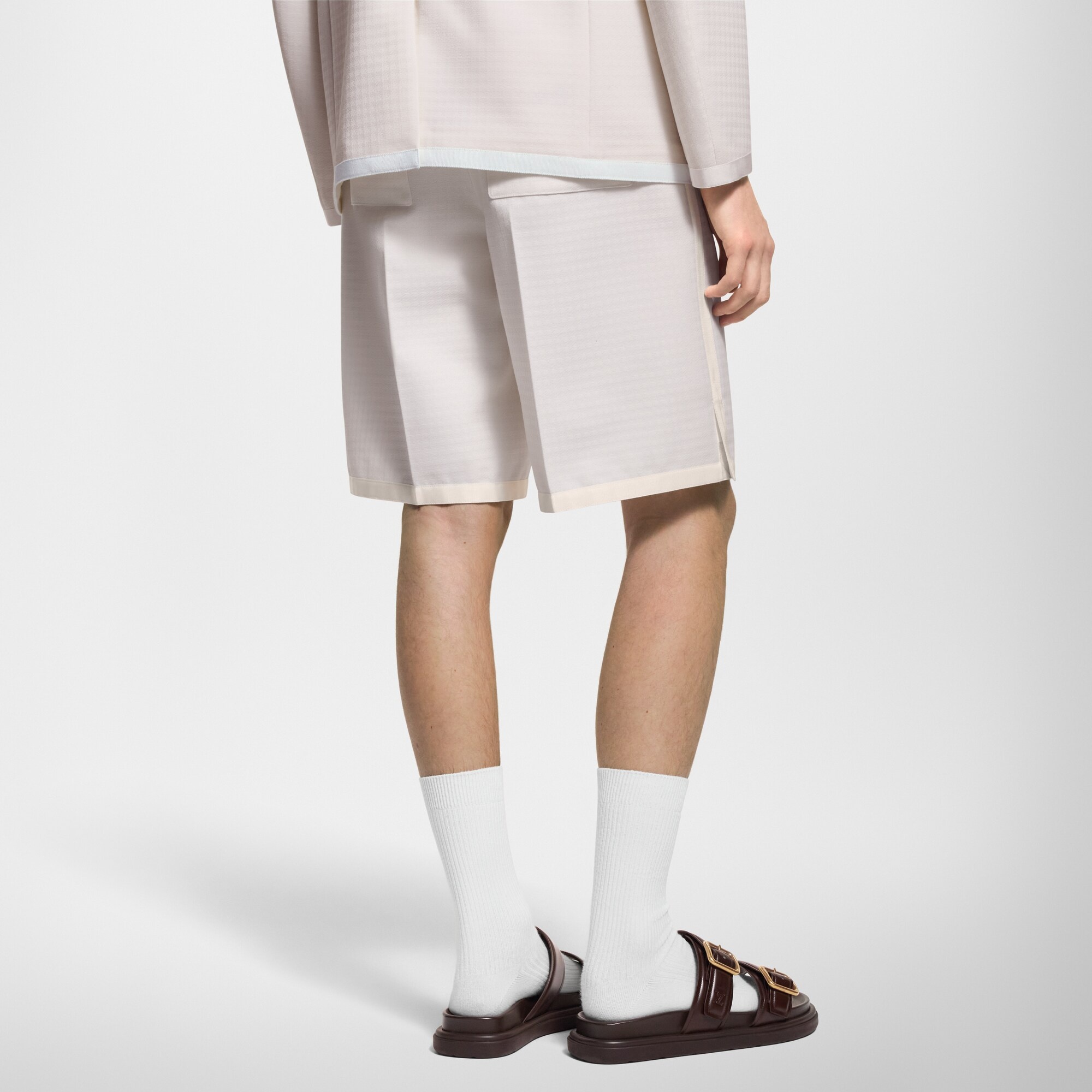 Preppy Tailored Wool Shorts - 2