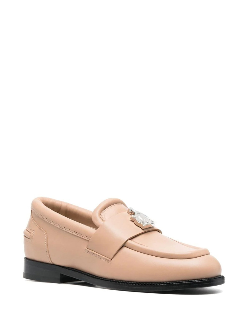 Lanvin logo-plaque detail loafers outlook