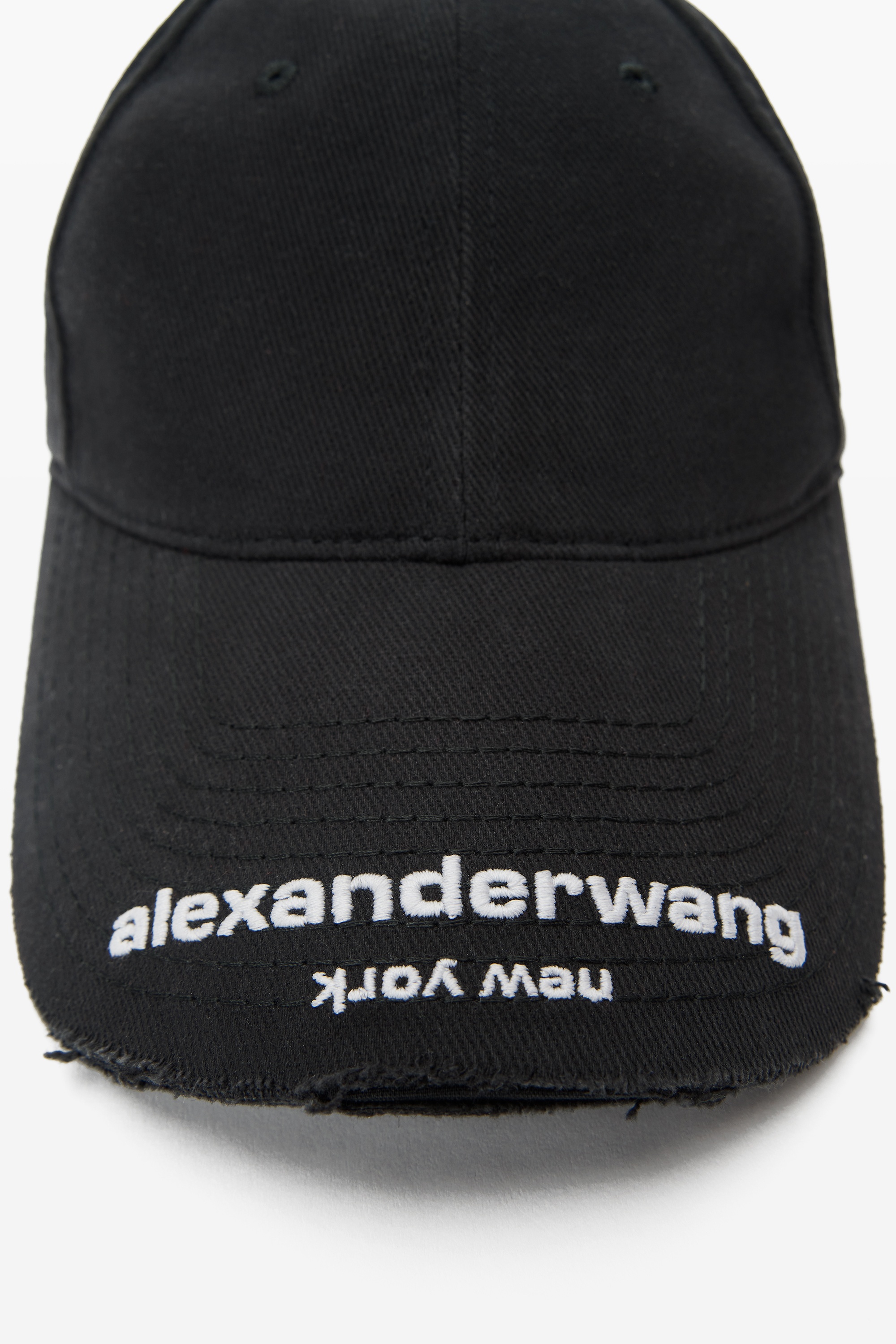 Distressed Logo Baseball Cap - 4