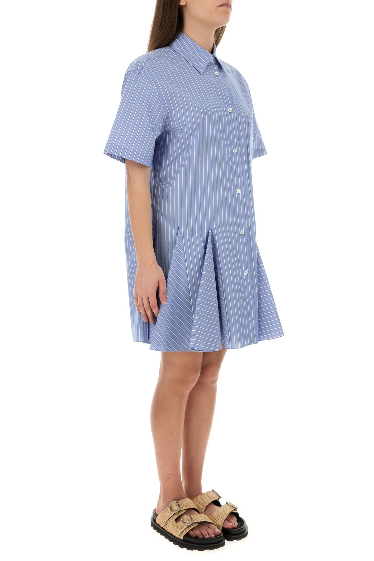 Embroidered poplin shirt dress - 3