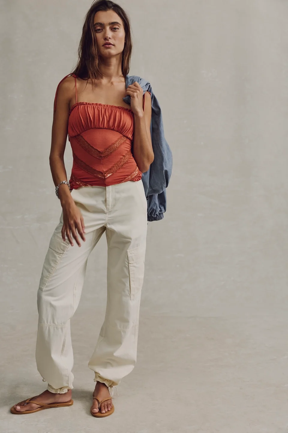 Lennox Low-Rise Cargo Pants - 1