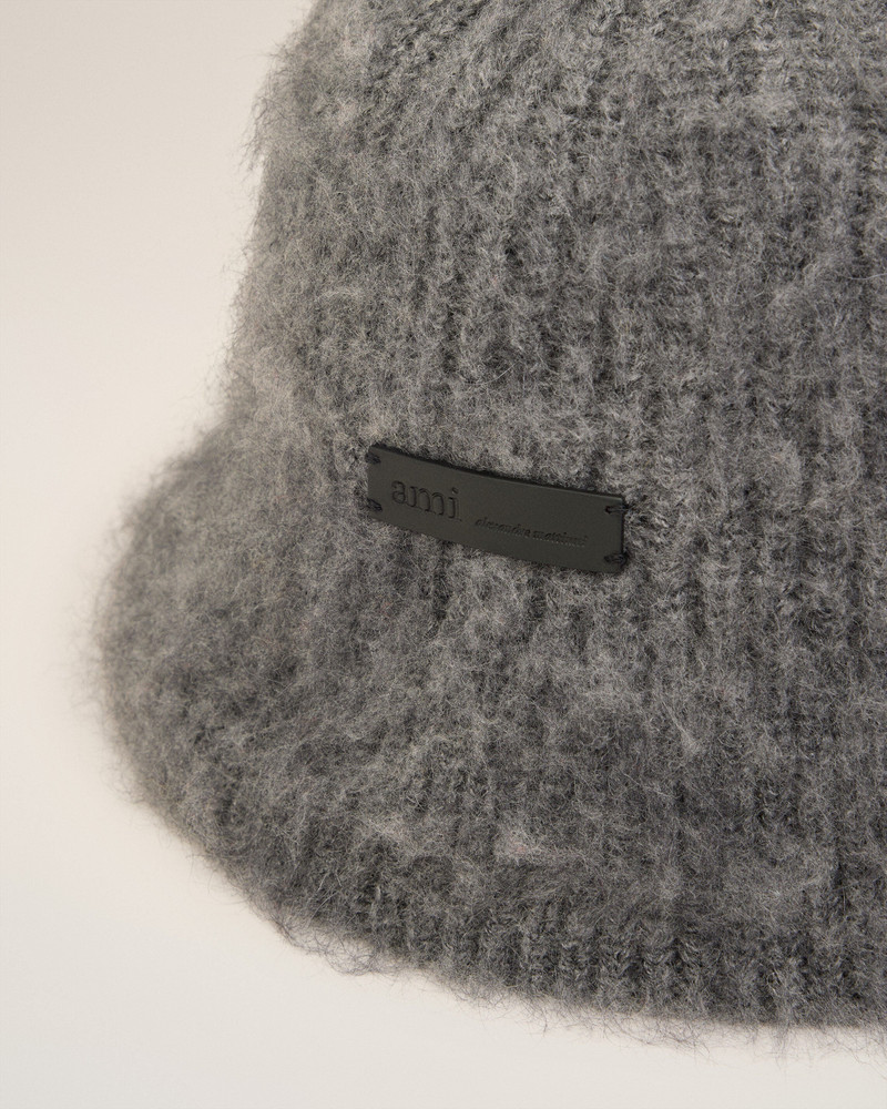 GREY MOHAIR AMI BUCKET HAT 3