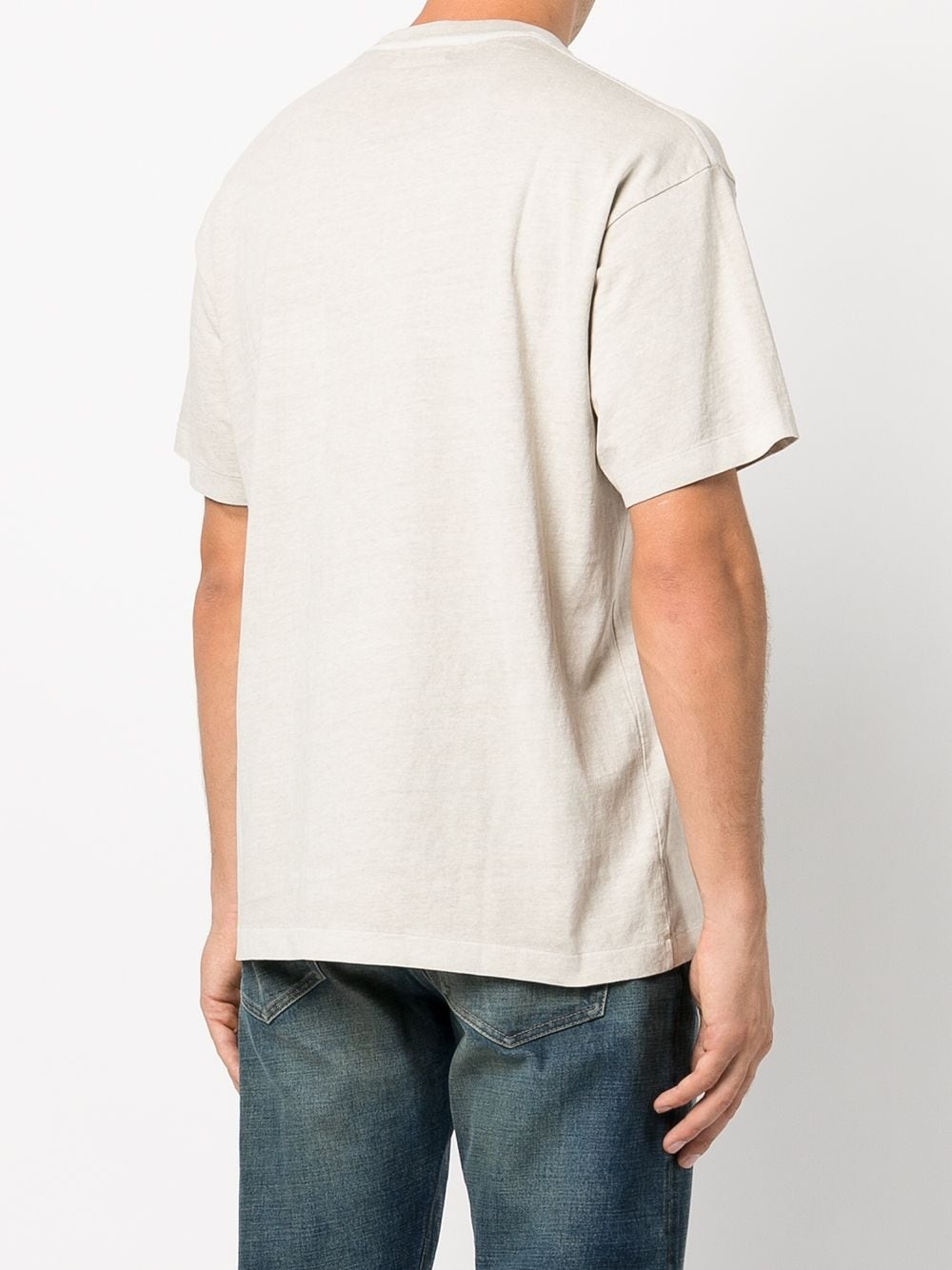 cotton patch-pocket T-shirt - 4