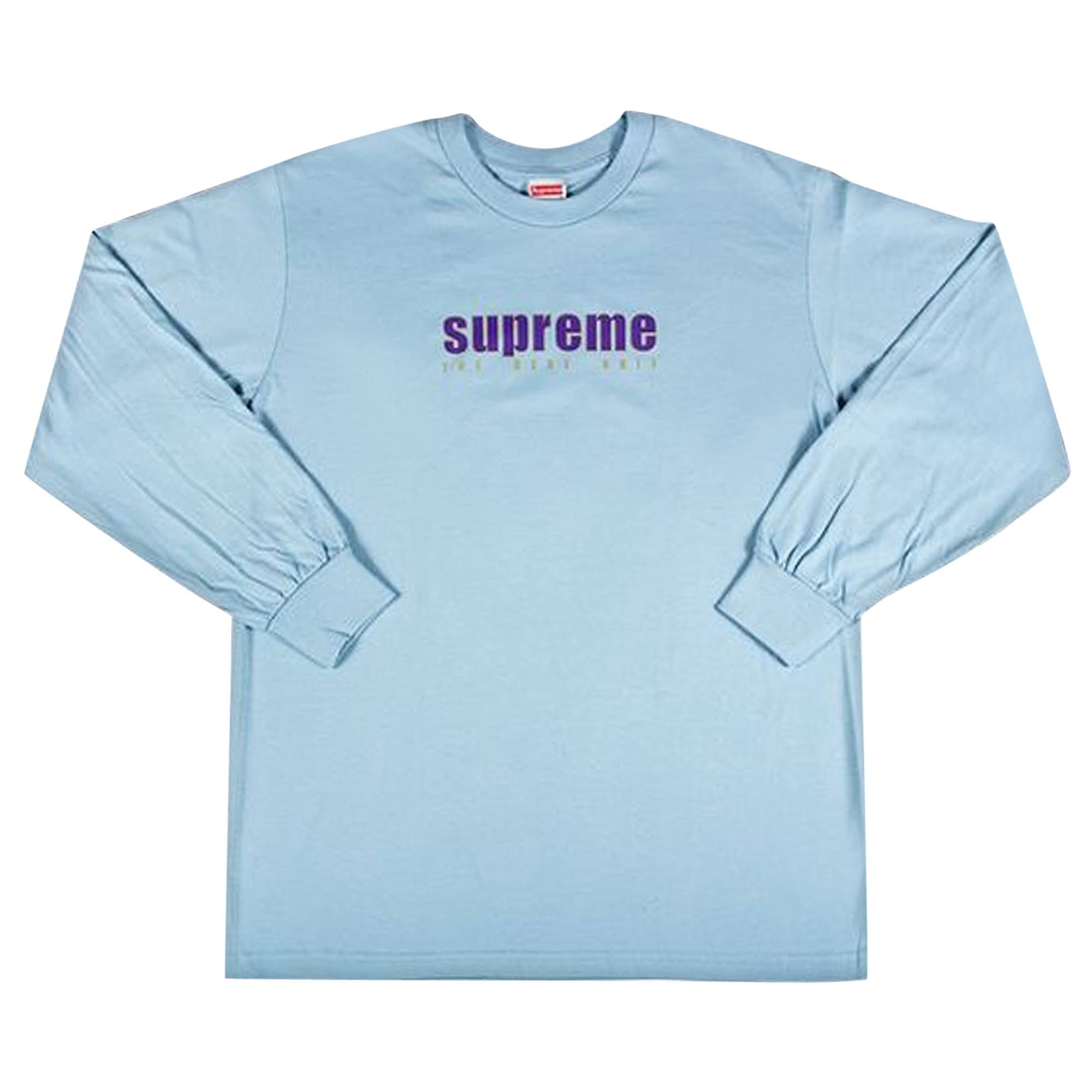 Supreme The Real Shit Long-Sleeve Tee 'Light Blue' - 1