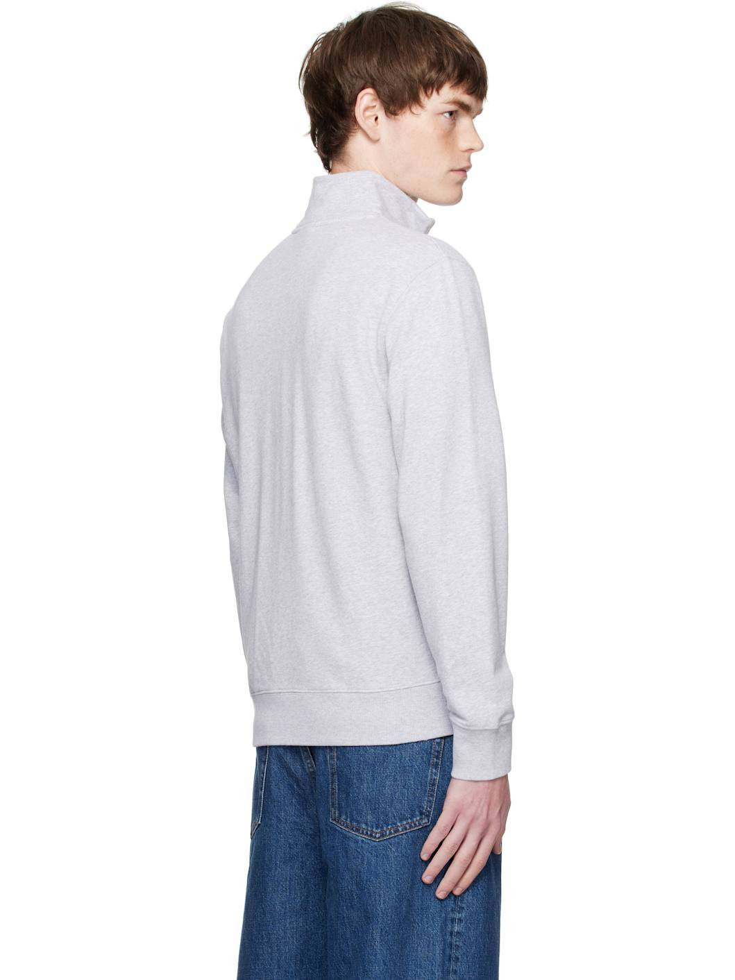 Gray Fox Head Patch Fullzip Regular Sweatshirt - 3