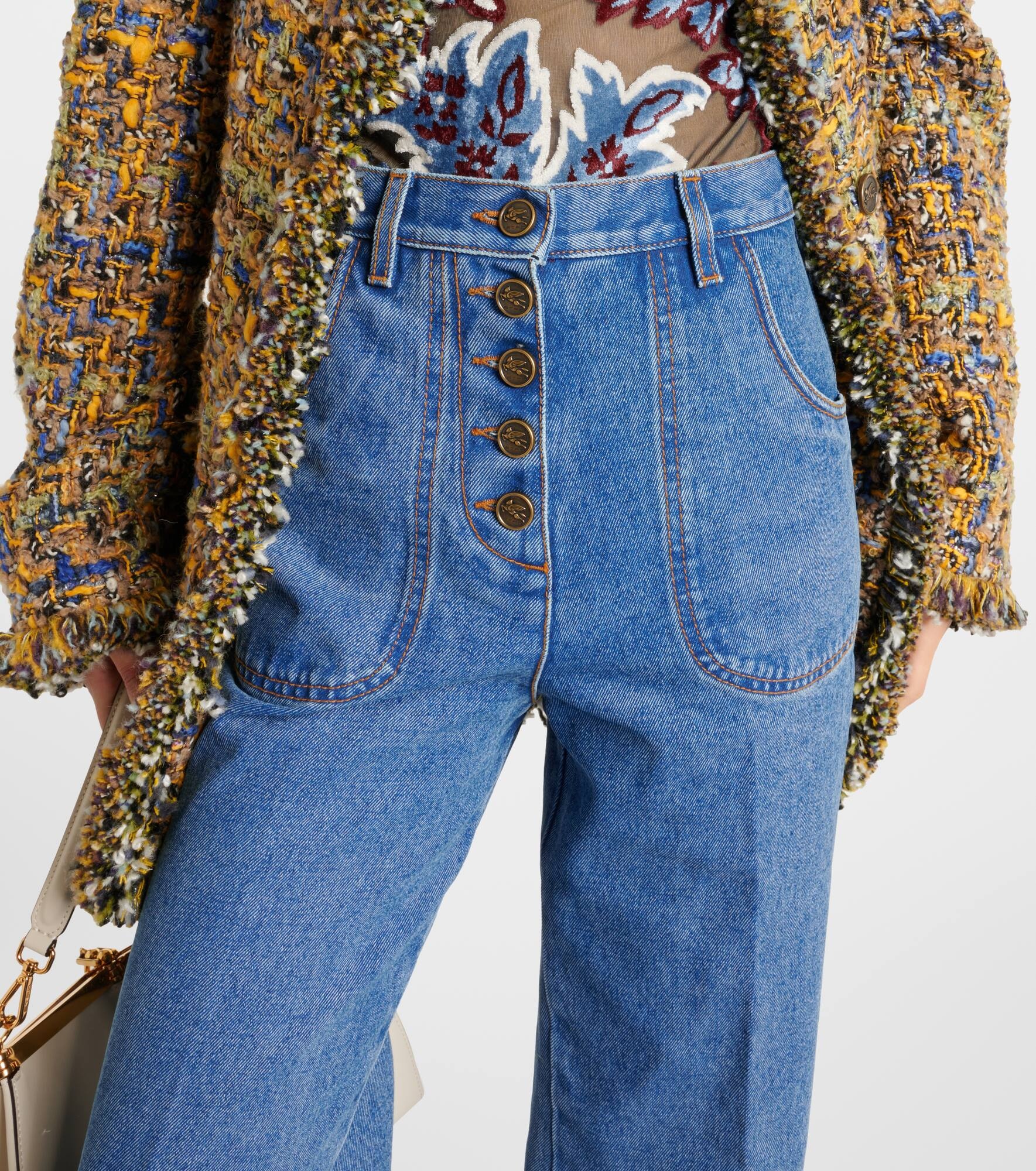 High-rise flared jeans - 4