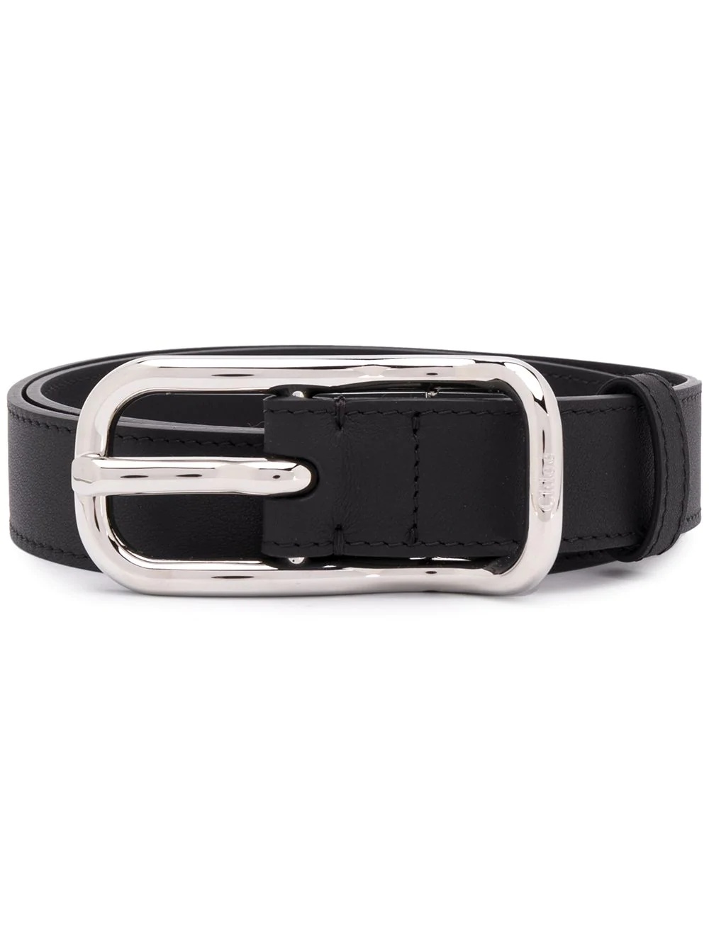 slim leather belt - 1