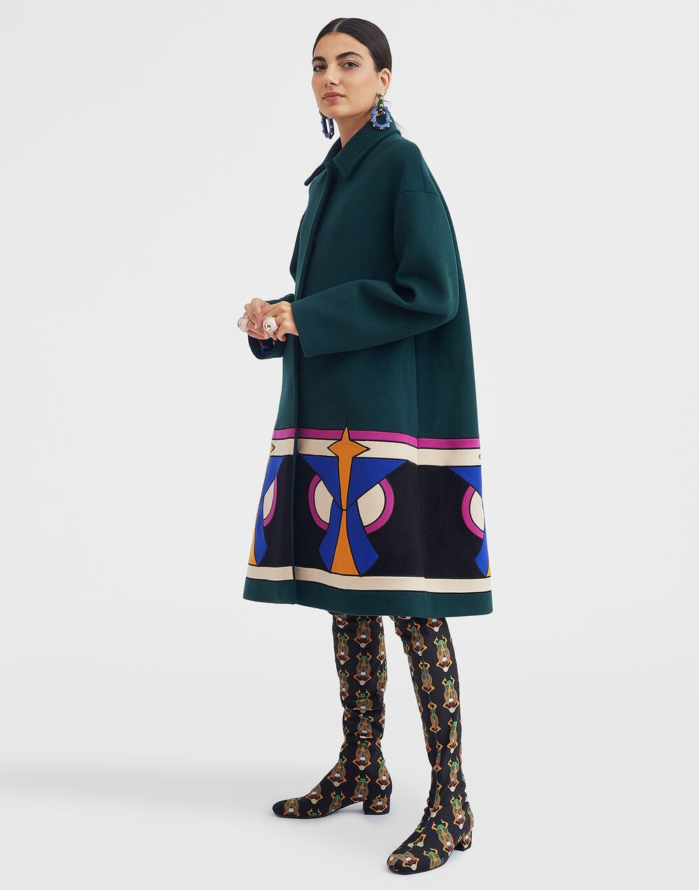 Boxy Coat Intarsia - 2