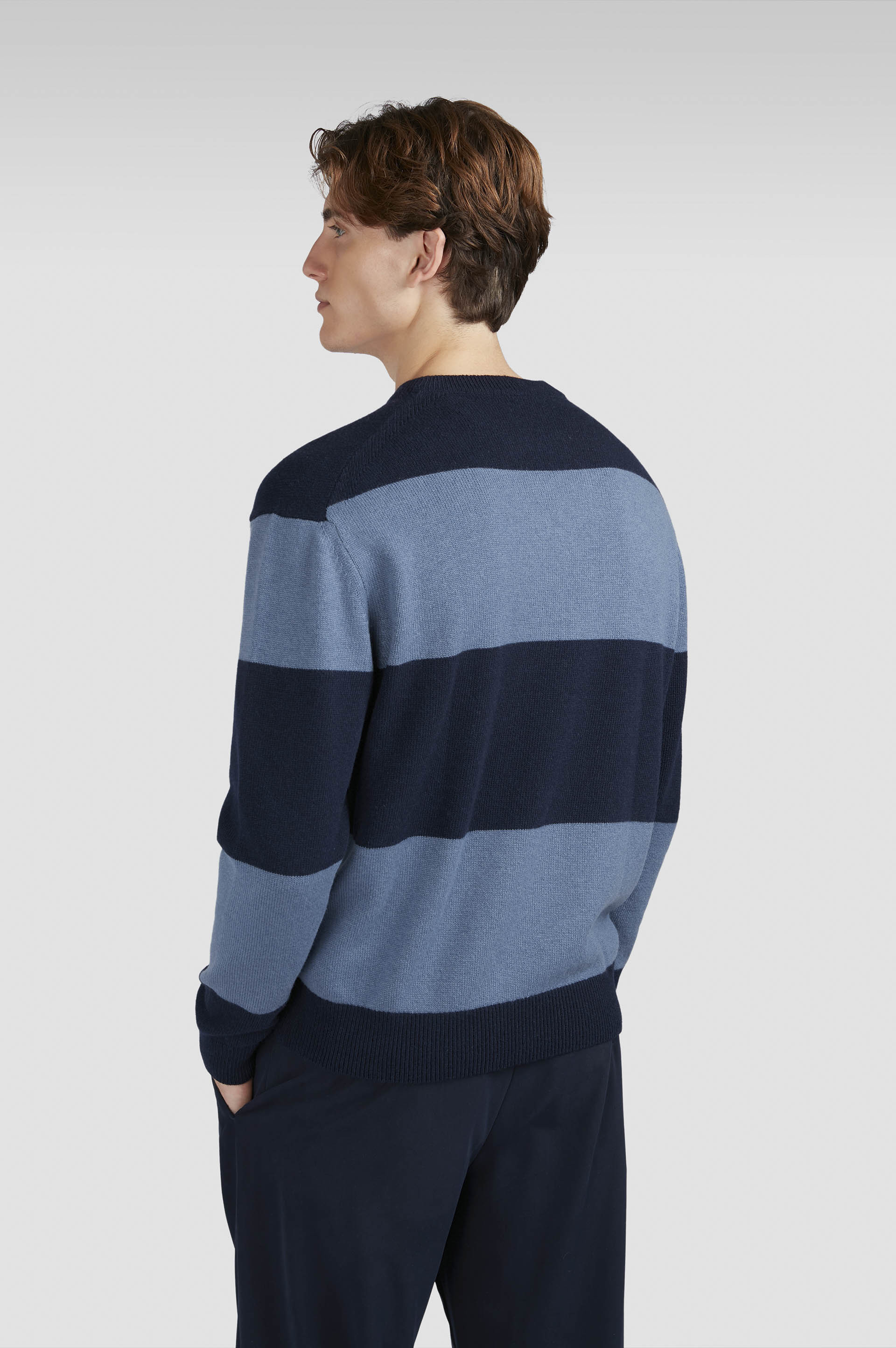 WOOL AND CASHMERE CREWNECK SWEATER - 3