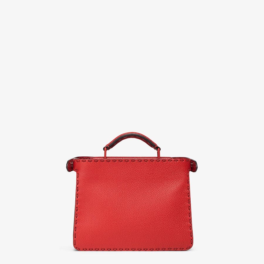 Red leather bag - 4