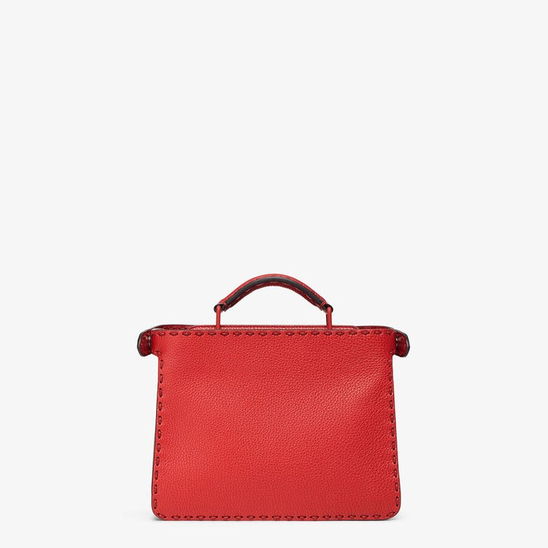 Red leather bag 4
