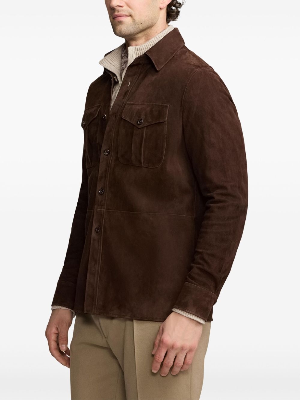Barron suede shirt jacket - 5