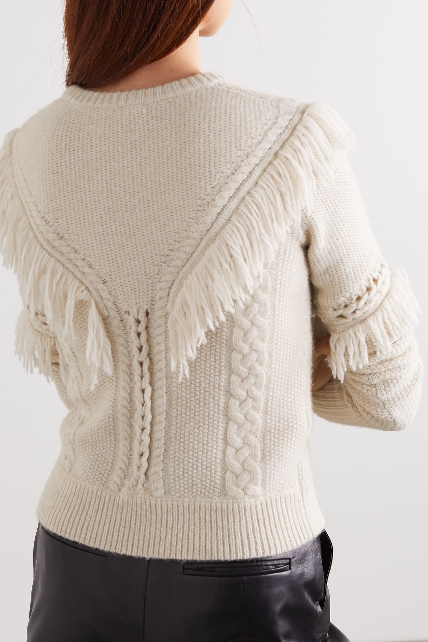 Buckeye fringed knitted sweater - 4