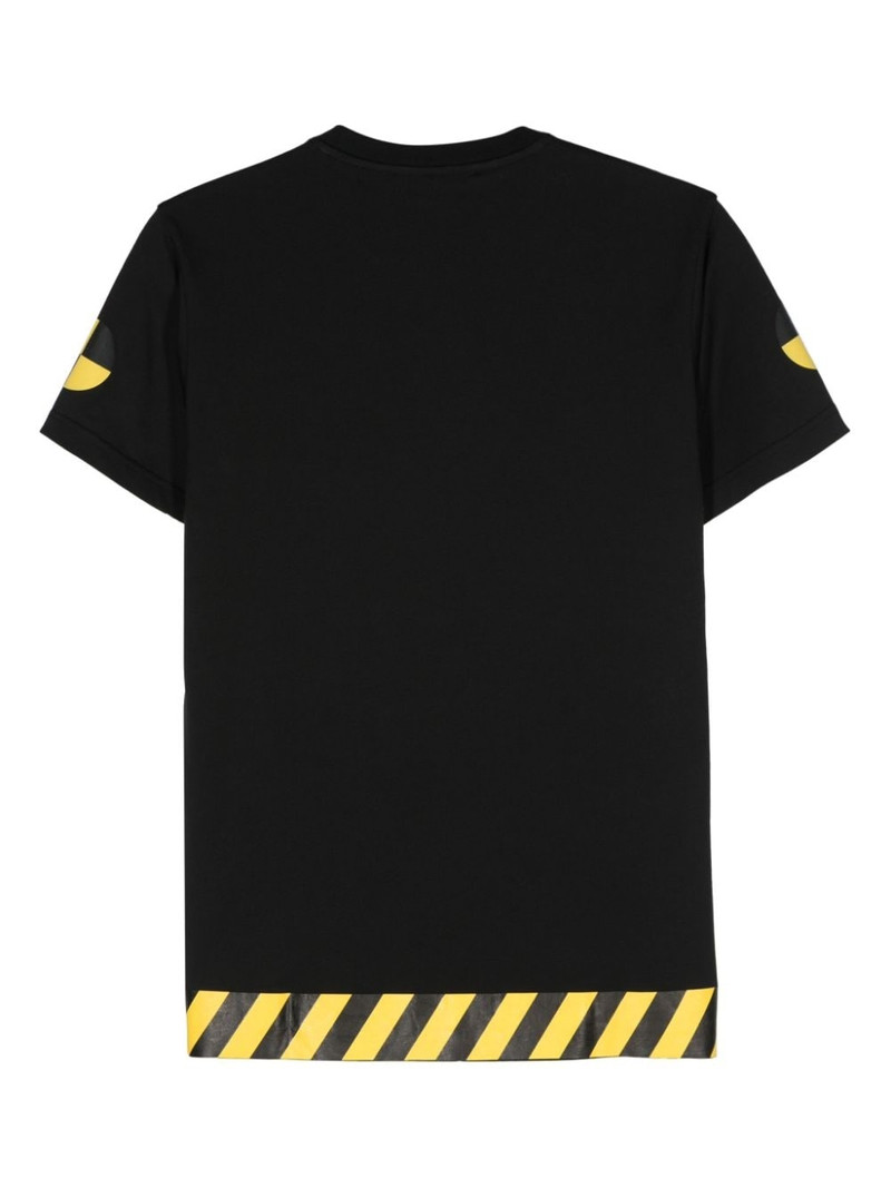Walter Van Beirendonck Safe And Sound-T raised logo-detail T-shirt outlook