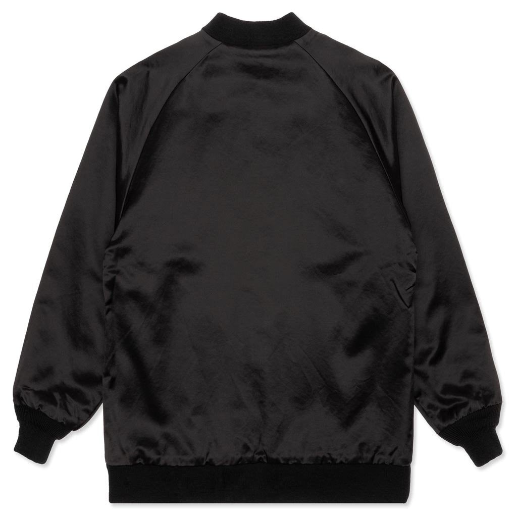 NEEDLES REVERSIBLE RIB COLLAR JACKET - BLACK - 4