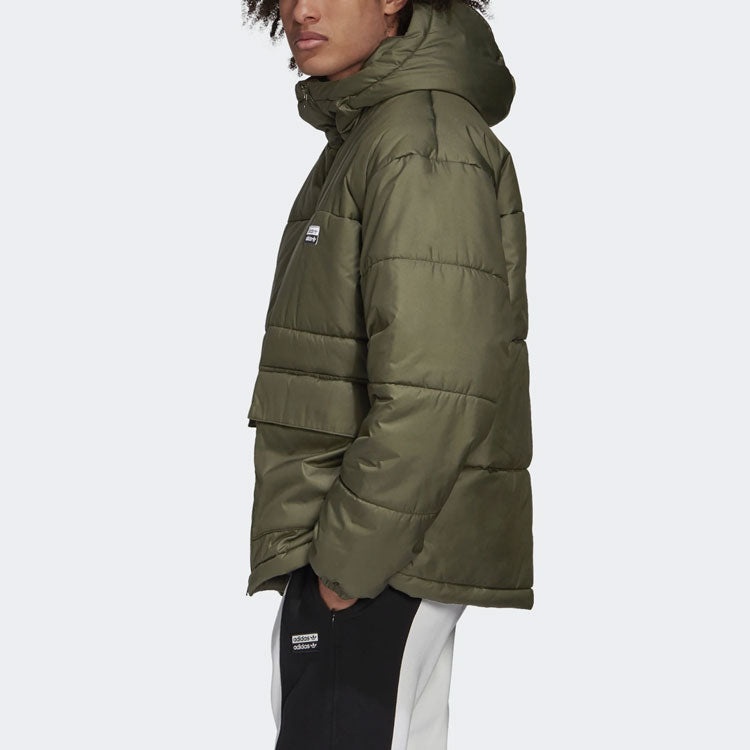 adidas originals Windproof Long Sleeves hooded Jacket Green ED7219 - 5