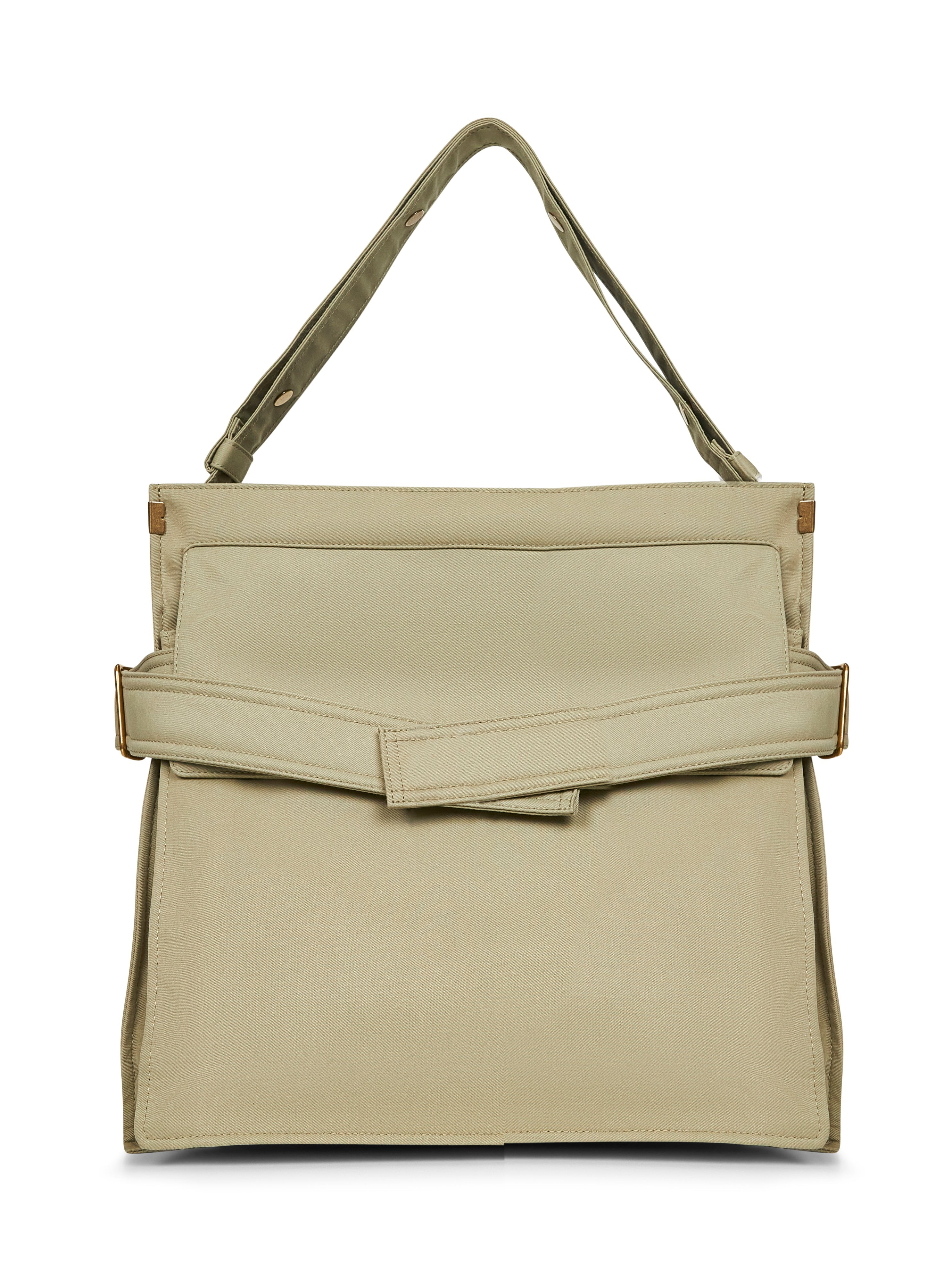 Burberry Men Hunter Green Medium Trench Tote Crossbody Bag - 3