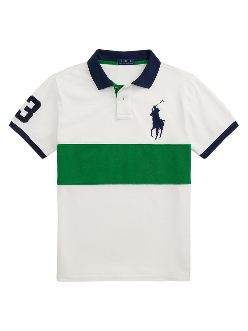 Men's Custom-Slim-Fit Polo Shirt - Cruise Green Multi 1