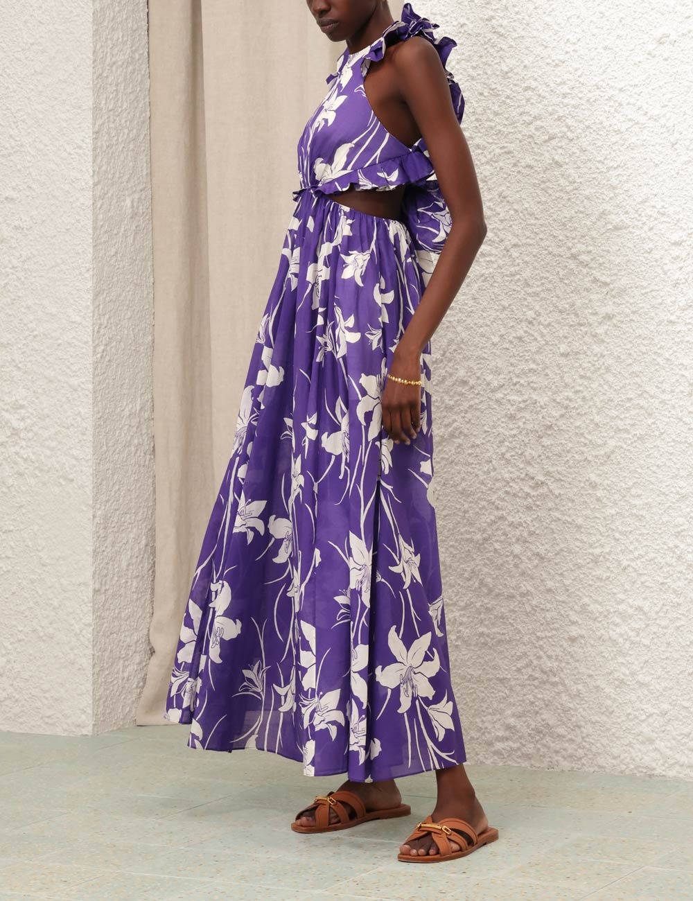 ACADIAN RUFFLE MAXI DRESS - 3